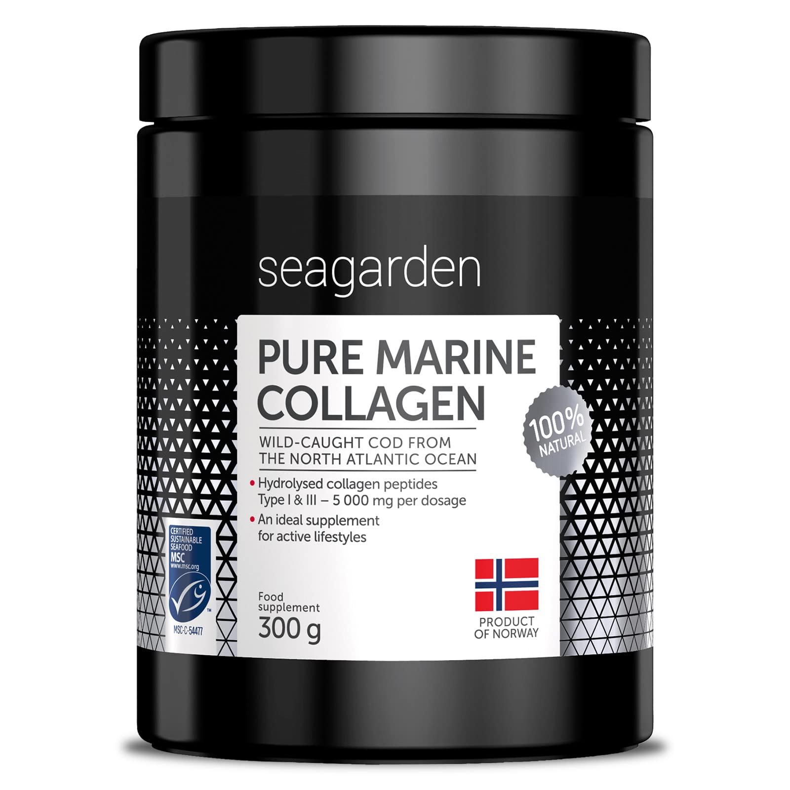 Seagarden Pure Marine Collagen Powder (Type I & III) | Wild-Caught Arctic Cod SEAGARDEN uk supplements