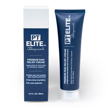 PT Elite Premium Pain Relief Cream, with Capsaicin, Menthol & Arnica, Arthritis, Knee, & Back Pain Relief, Soothes Sore Muscles & Joints, Reduces Stiffness, Non-Greasy, Topical Analgesic, 3.4 oz PT Elite uk supplements