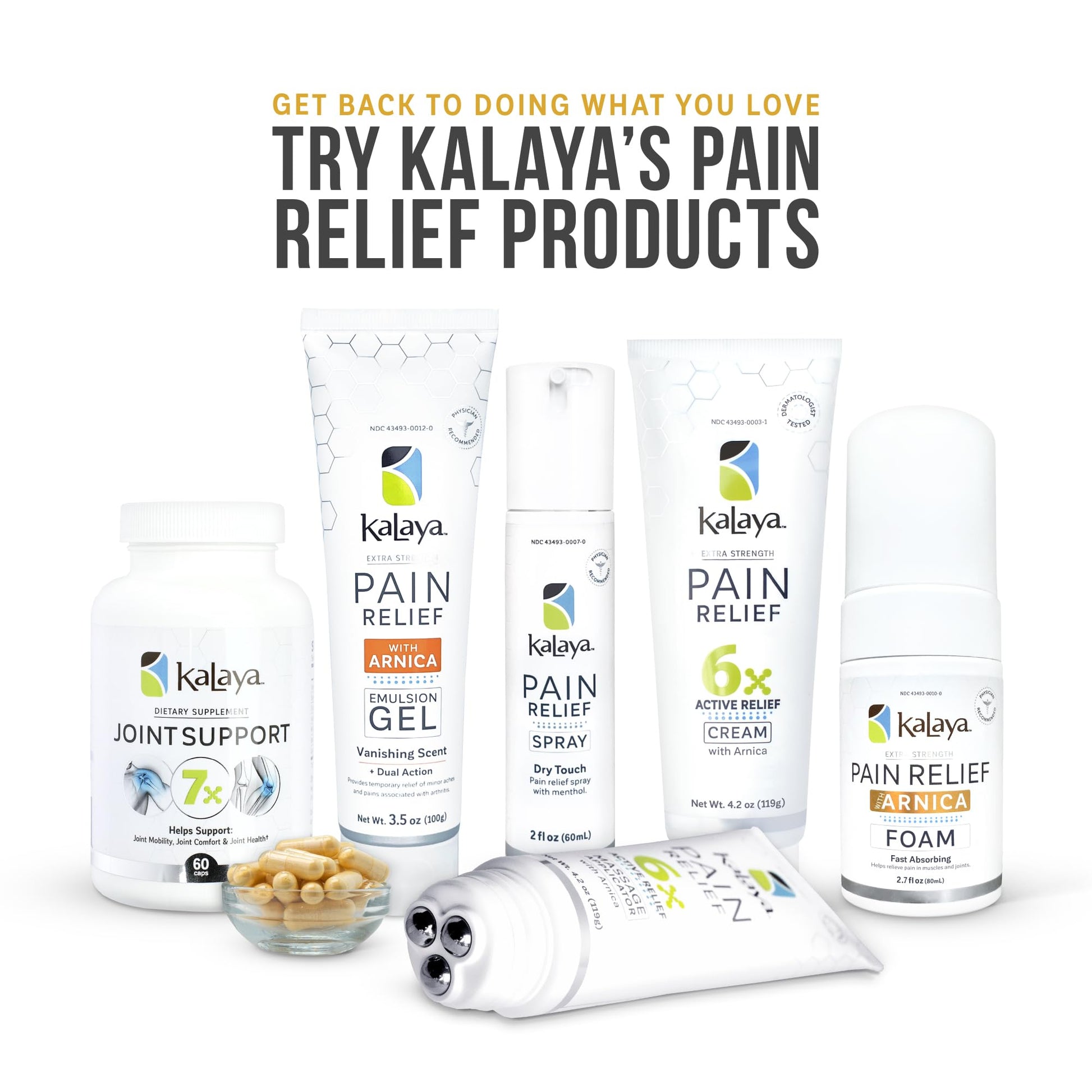 Kalaya Naturals Extra Strength Pain Relief Foam with Arnica - Supports Pain Relief in Muscle & Joints (2.7 Ounces) Kalaya Naturals uk supplements