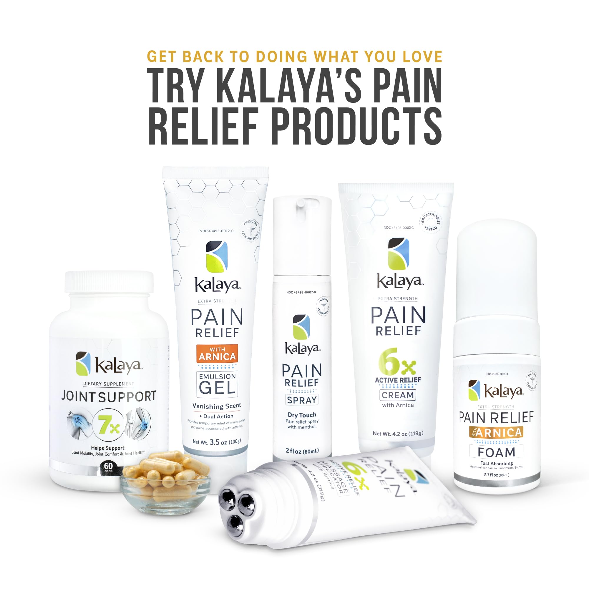 Kalaya Naturals Extra Strength Pain Relief Foam with Arnica - Supports Pain Relief in Muscle & Joints (2.7 Ounces) Kalaya Naturals uk supplements