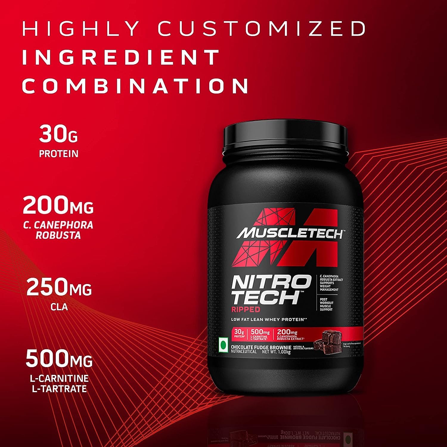 Protein Powder for Weight Loss |MuscleTech Nitro-Tech Ripped |Whey Protein Powder MuscleTech uk supplements