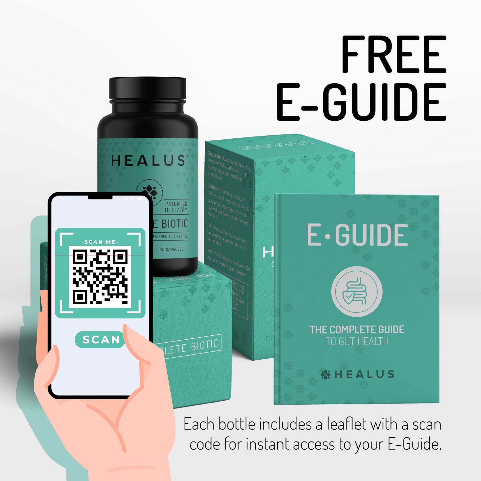 Healus Complete Biotic - Postbiotic Tributyrin Supplement - Postbiotics for Gut Health - Butyrate Gut Health Supplement Healus uk supplements