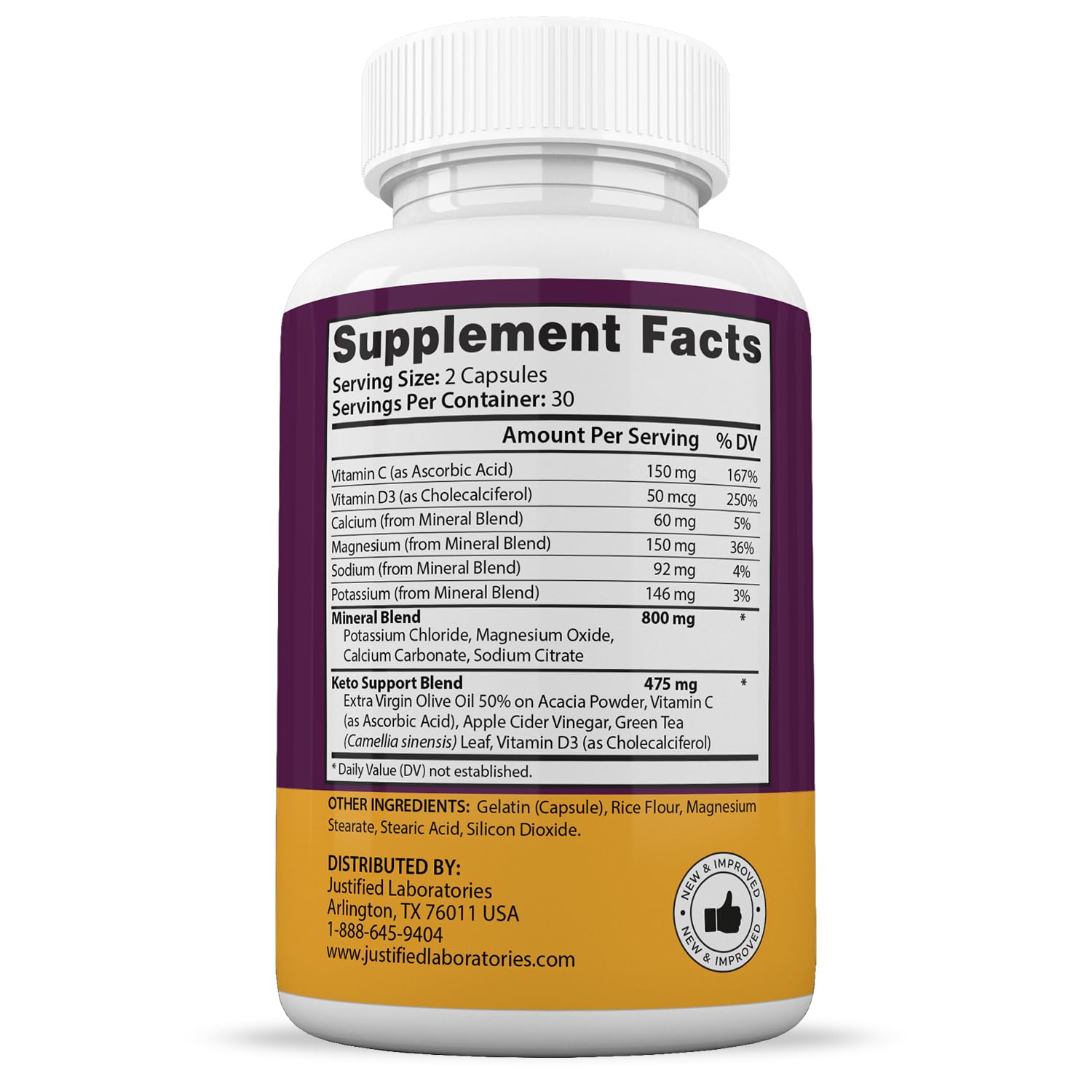 (2 Pack) Keto Advantage Keto Burn Pills 1275MG New & Improved Formula Contains Apple Justified Laboratories uk supplements