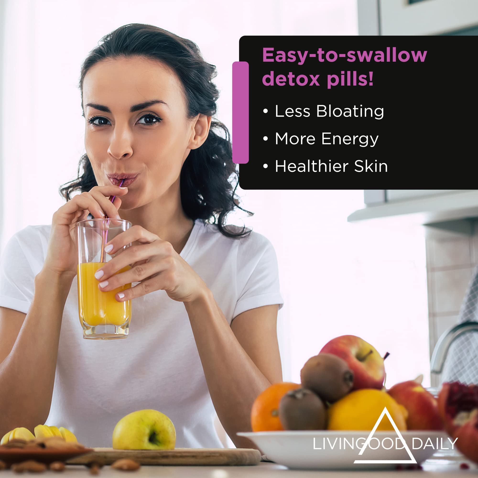Livingood Daily Detox Pills - Full Body Detox Cleanse for Women & Men with Milk Thistle Livingood Daily uk supplements