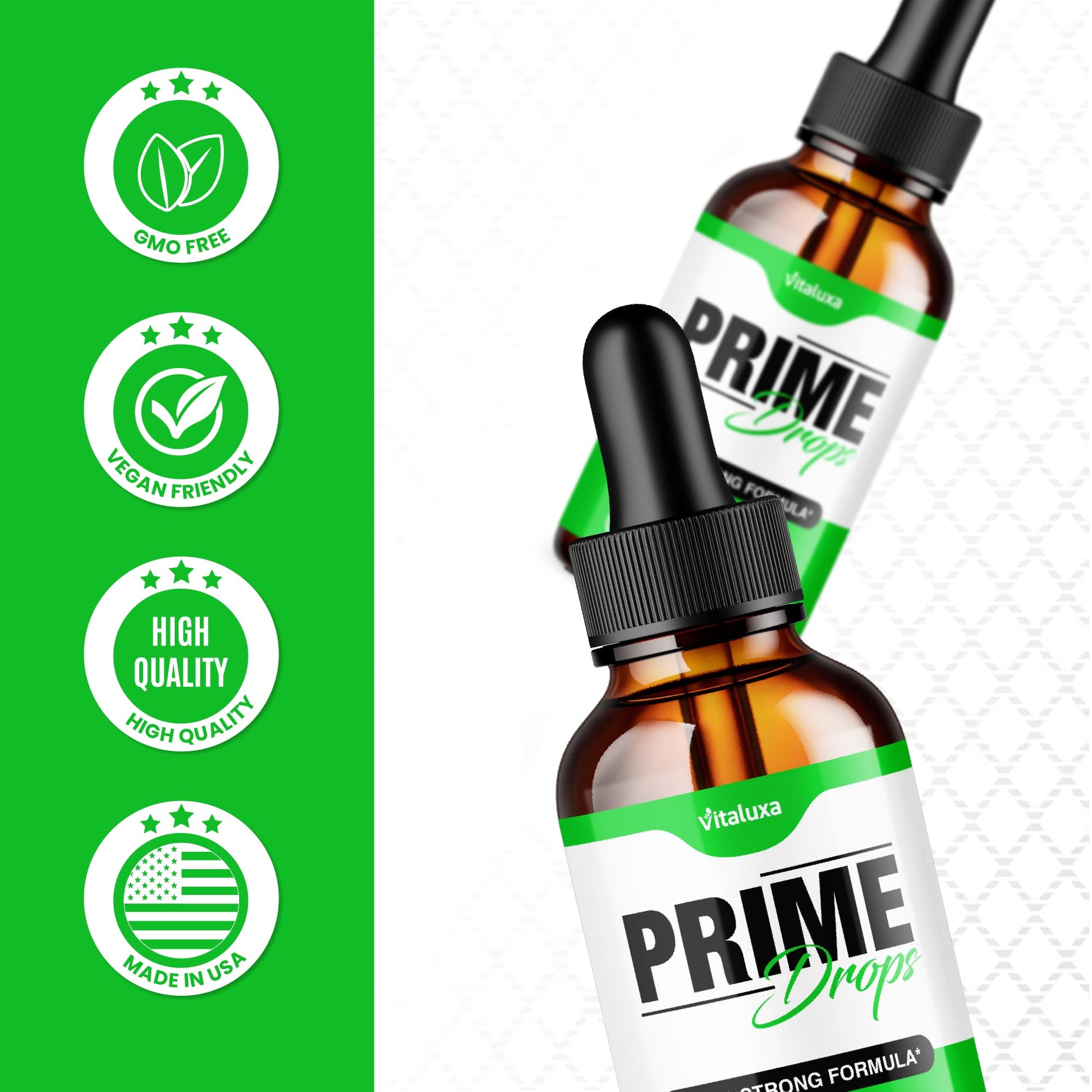(2 Pack) Prime Drops for Men, Extra Strength Prime Drops Liquid Supplement Performance Blend All Natural Support, PrimeDrops Advanced Formula Vitamins for Health Wellness Reviews (4oz) Vitaluxa uk supplements