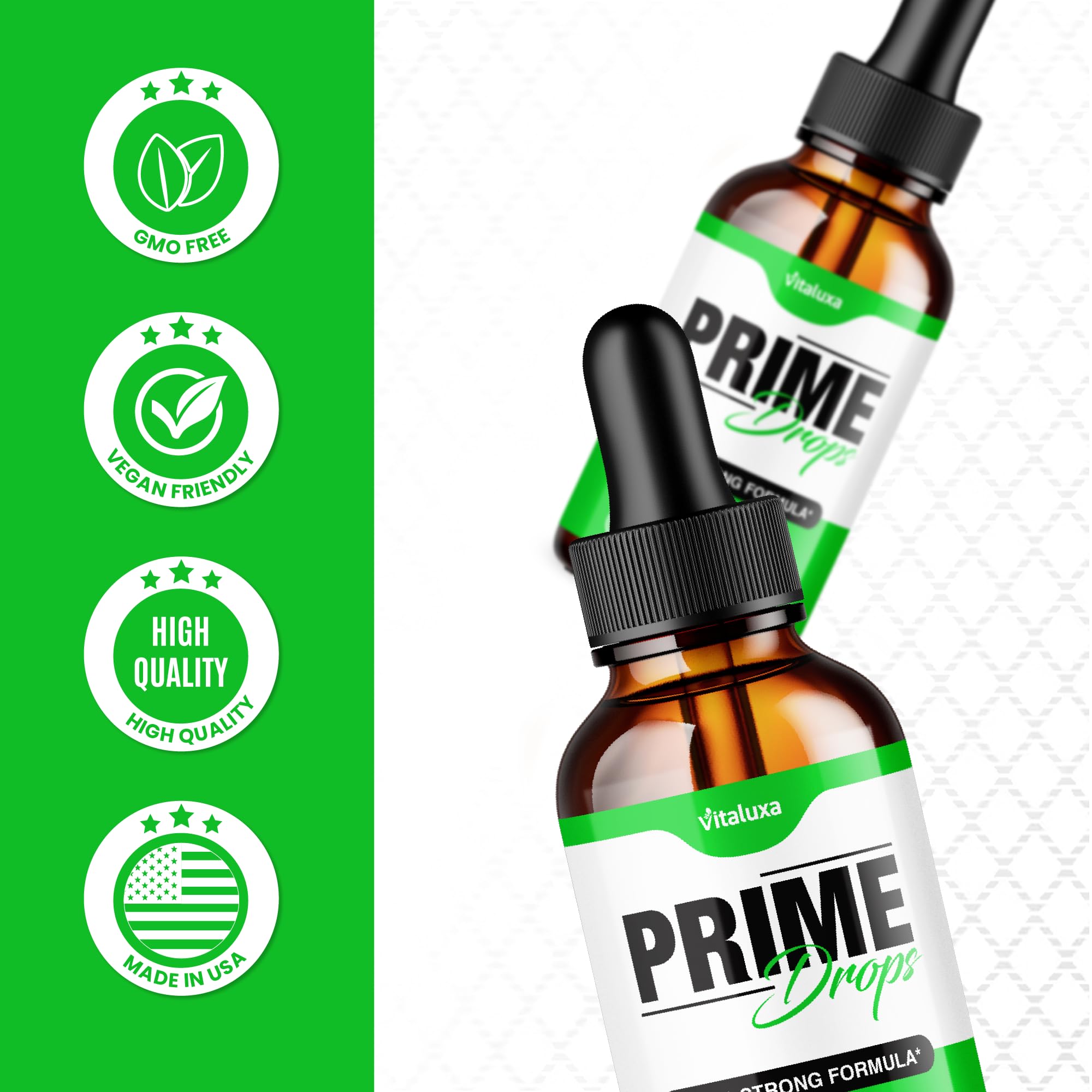 (2 Pack) Prime Drops for Men, Extra Strength Prime Drops Liquid Supplement Performance Blend All Natural Support, PrimeDrops Advanced Formula Vitamins for Health Wellness Reviews (4oz) Vitaluxa uk supplements