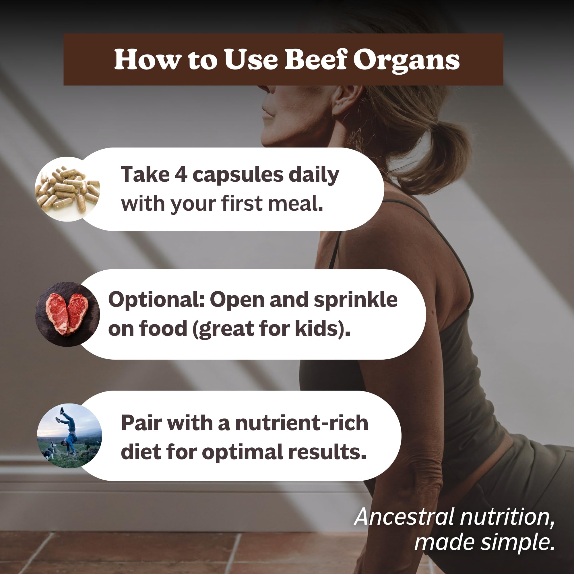 MK Supplements Grass-Fed Beef Organs Capsules | 5 Organs in Nature-Identical Ratios | B12, Copper & Heme Iron | Regeneratively Raised | 150 Capsules MK Supplements uk supplements