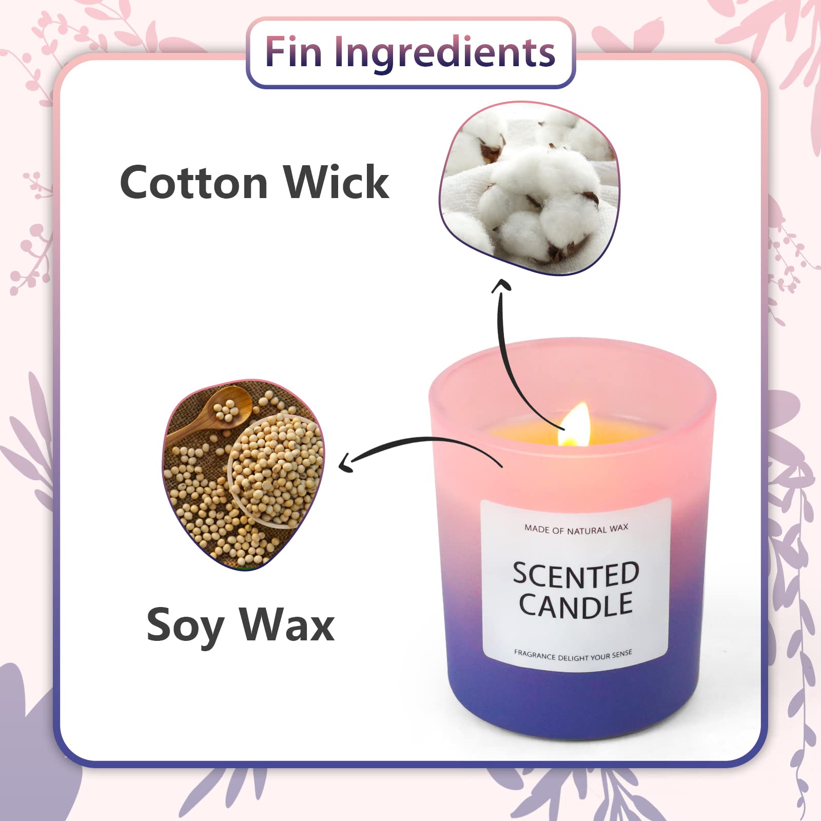 Candles, Scented Candles, Candles for Home Scented, Scented Candle Gift Set for Women STRN uk supplements