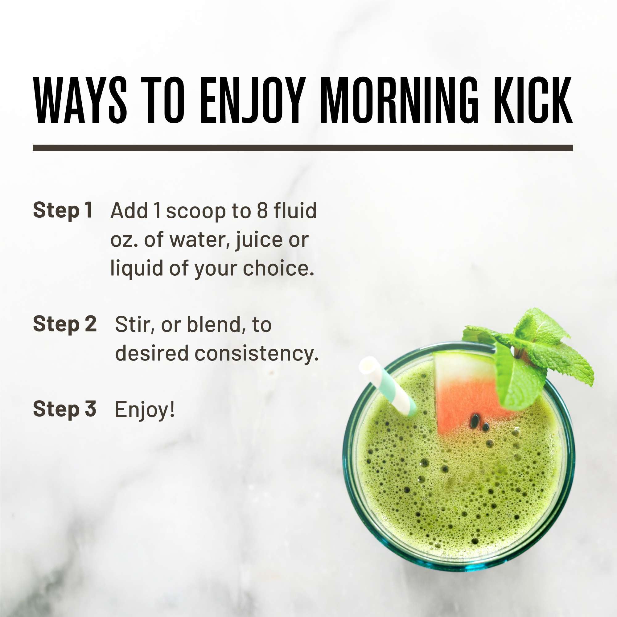 ROUNDHOUSE PROVISION Morning Kick by Chuck Norris - Watermelon Mint Flavor - Greens Superfood Powder with Probiotics, Collagen Peptides & Ashwagandha to Help Support Gut & Joint Health, 3 Pack ROUNDHOUSE PROVISION uk supplements
