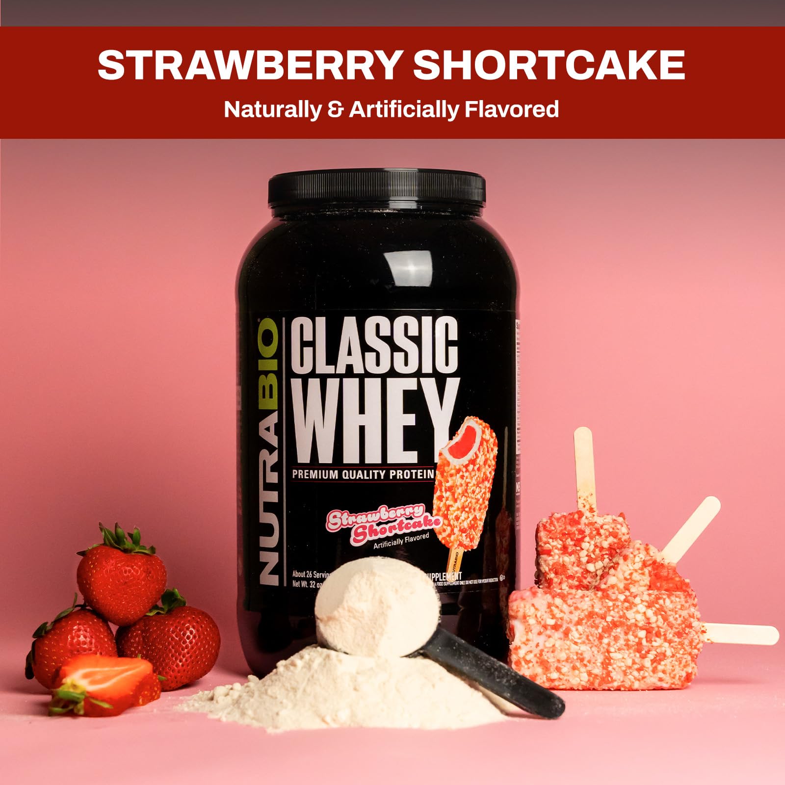 NutraBio Classic Whey Protein Powder - No Fillers, Artificial Colors, Preservatives NutraBio uk supplements
