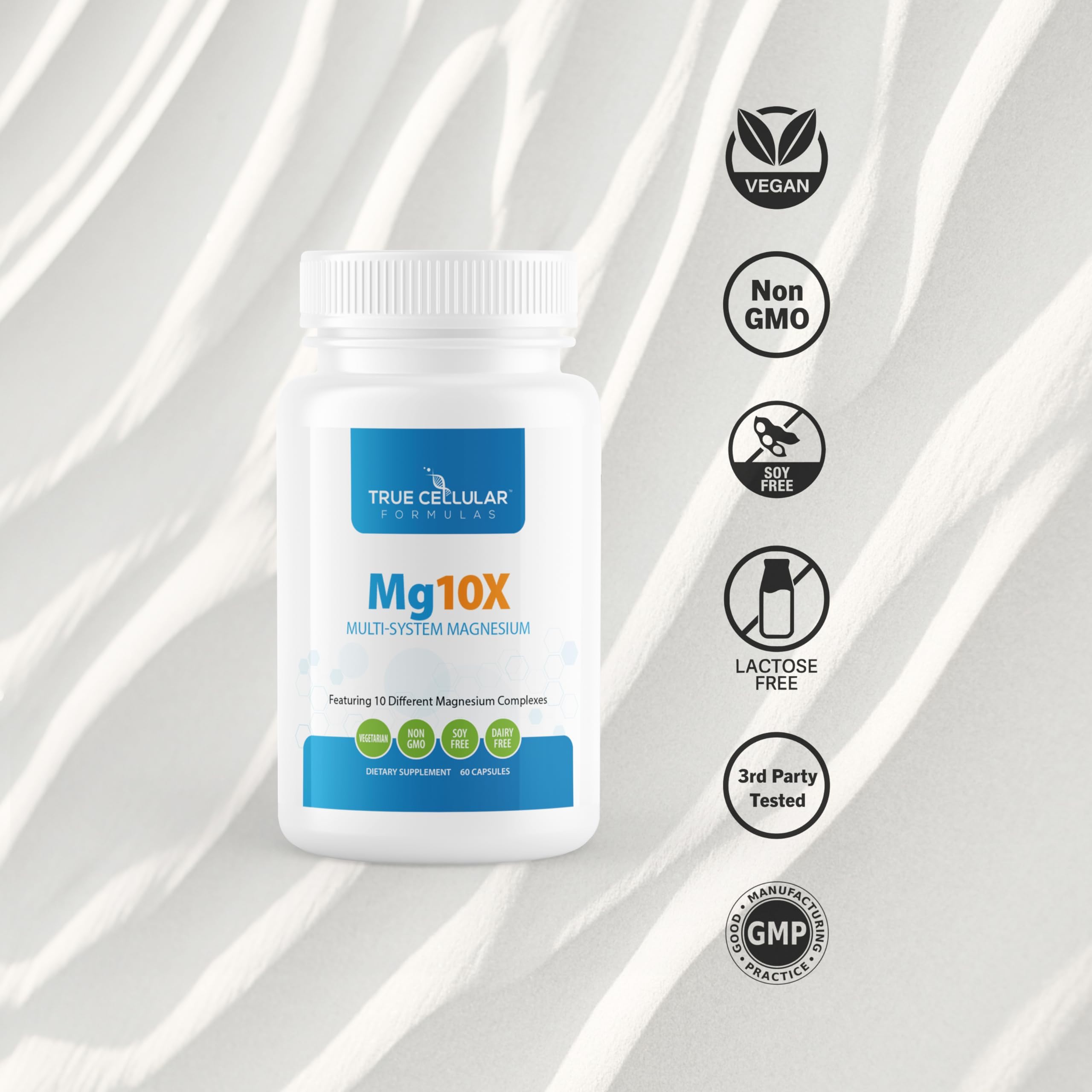 True Cellular Formulas Mg10X Multi-System Magnesium | Supplement to Support Sleep - 60 Capsules | Enhanced Sleep, Immune System & Metabolic Support | Includes Magnesium Glycinate, Citrate and More True Cellular Formulas uk supplements