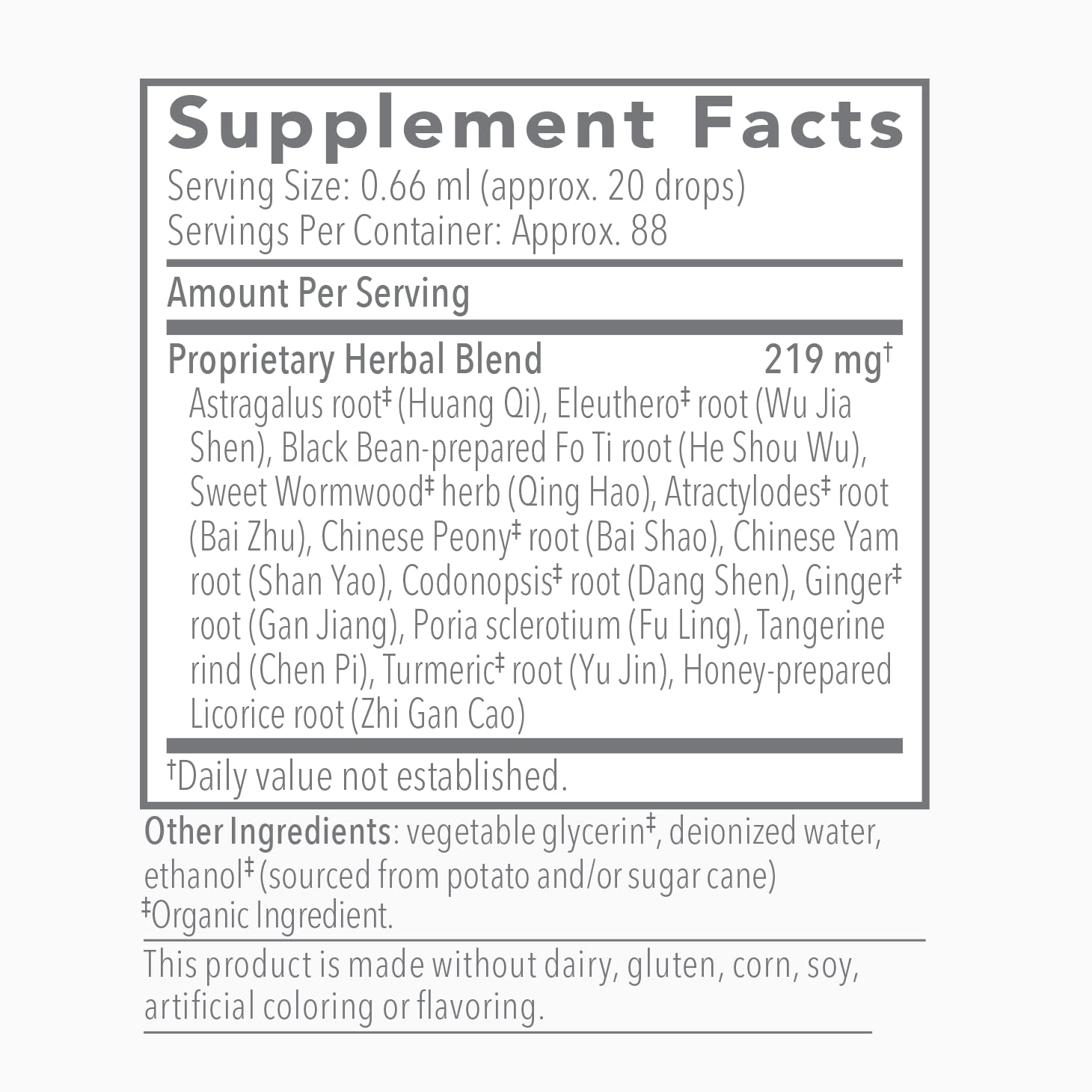 Bio-Botanical Research Biotonic Adaptogenic Tonic - Liquid Tincture Drops Adaptogen Supplement to Help Restore Energy & Help Reduce Occasional Fatigue - Herbal Elixir for Immune Support (2 oz) Bio-Botanical Research uk supplements