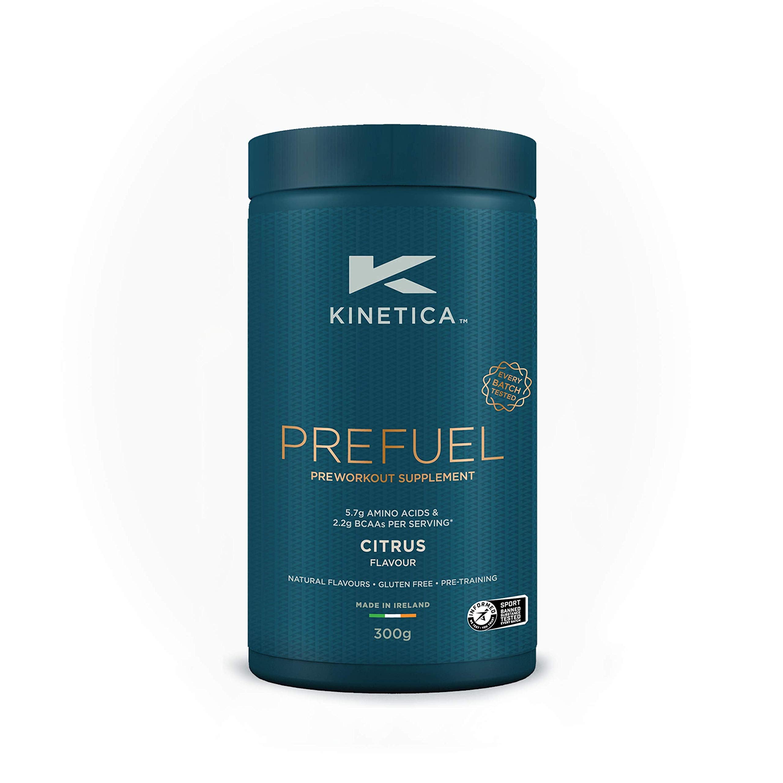 Kinetica PreFuel, Pre Workout, 5.7g Amino Acids & 2.2g BCAA's per Serving, 30 Servings Kinetica uk supplements