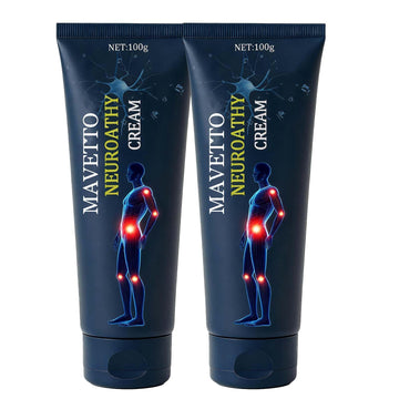 Bare Basics MAVETTO Neuropathy Relief Cream, Neurosoothe Formula Nerve Cream, Contains Capsaicin, Arnica, Menthol, MSM and Glucosamine, Improve Joint Discomfort, Increase Mobility (2pcs) Bare Basics uk supplements