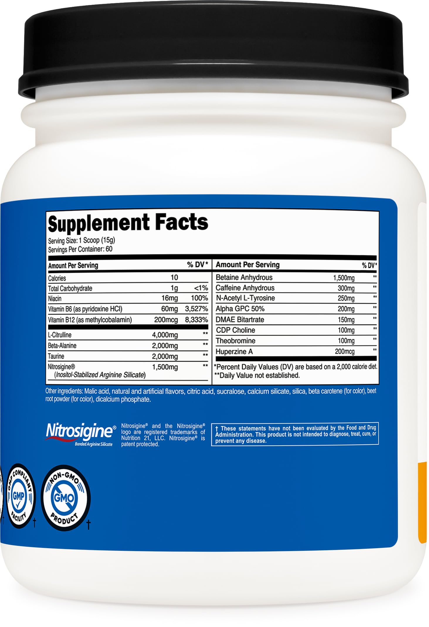Nutricost Pre-X Xtreme PreWorkout Powder Complex, Peach Mango, 60 Servings, Vegetarian Nutricost uk supplements
