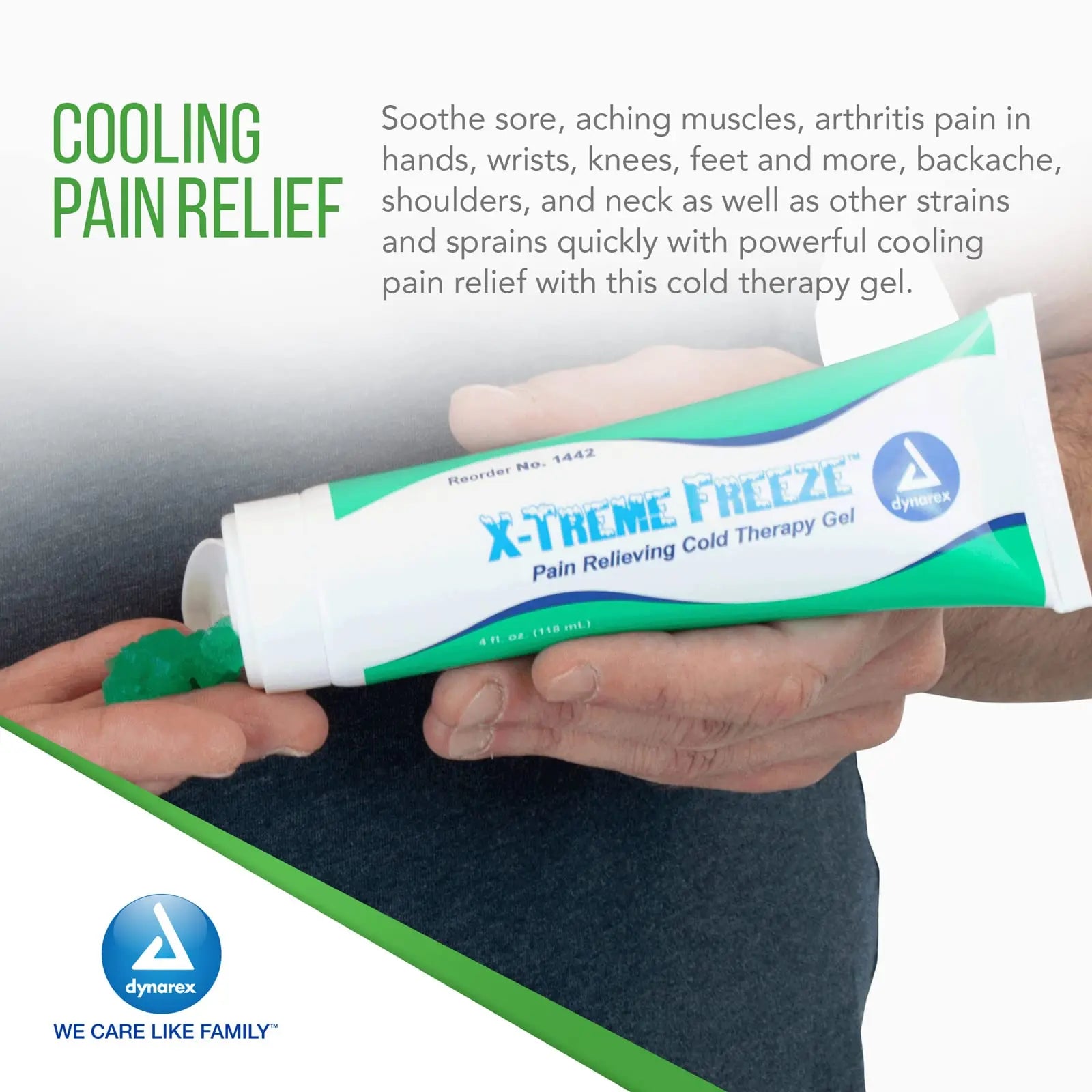 Dynarex X-treme Freeze Pain Relieving Cold Therapy Gel 4oz. Tube 1442 Dynarex uk supplements
