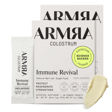 ARMRA Colostrum Powder | Unflavored | Gut Health & Bloating | Skin & Hair | Immunity | Keto, Gluten & Fat-Free | 60 Servings ARMRA uk supplements