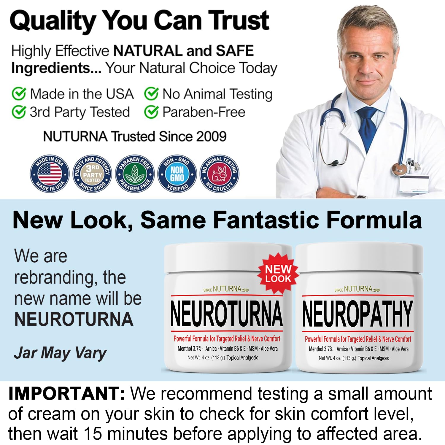 Neuropathy Nerve Cream - Fast Acting for Feet Hands Legs Toes - Ultra Strength Menthol, Arnica, Aloe Vera, MSM, Natural Soothing Nerve Comfort - Extra Large 8 oz Nuturna uk supplements