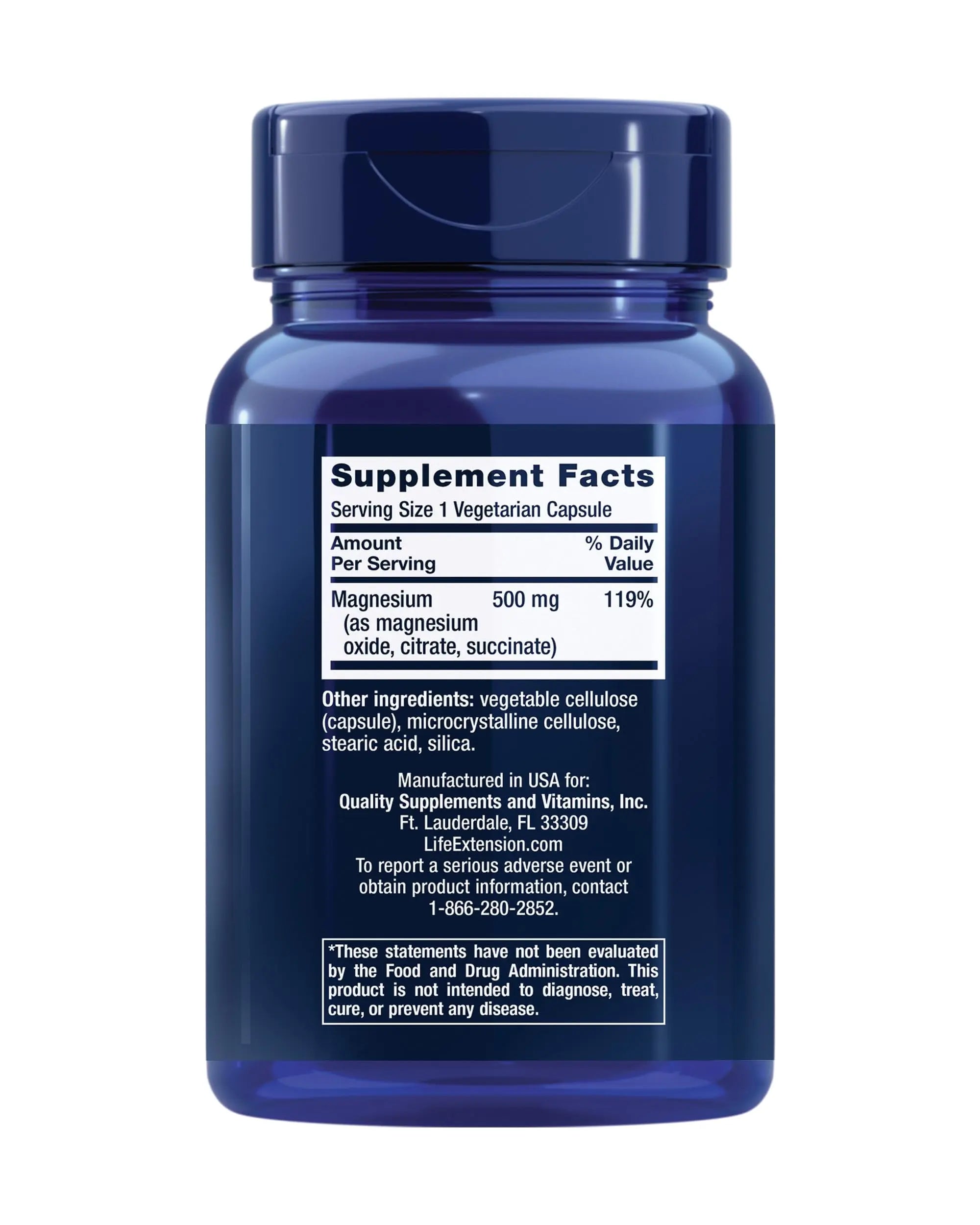 Life Extension One-Per-Day Multivitamin – Packed with Over 25 Vitamins, Minerals & Plant Extracts & Magnesium Caps, 500 mg, Magnesium Oxide, Citrate, Succinate, Heart Health Life Extension uk supplements