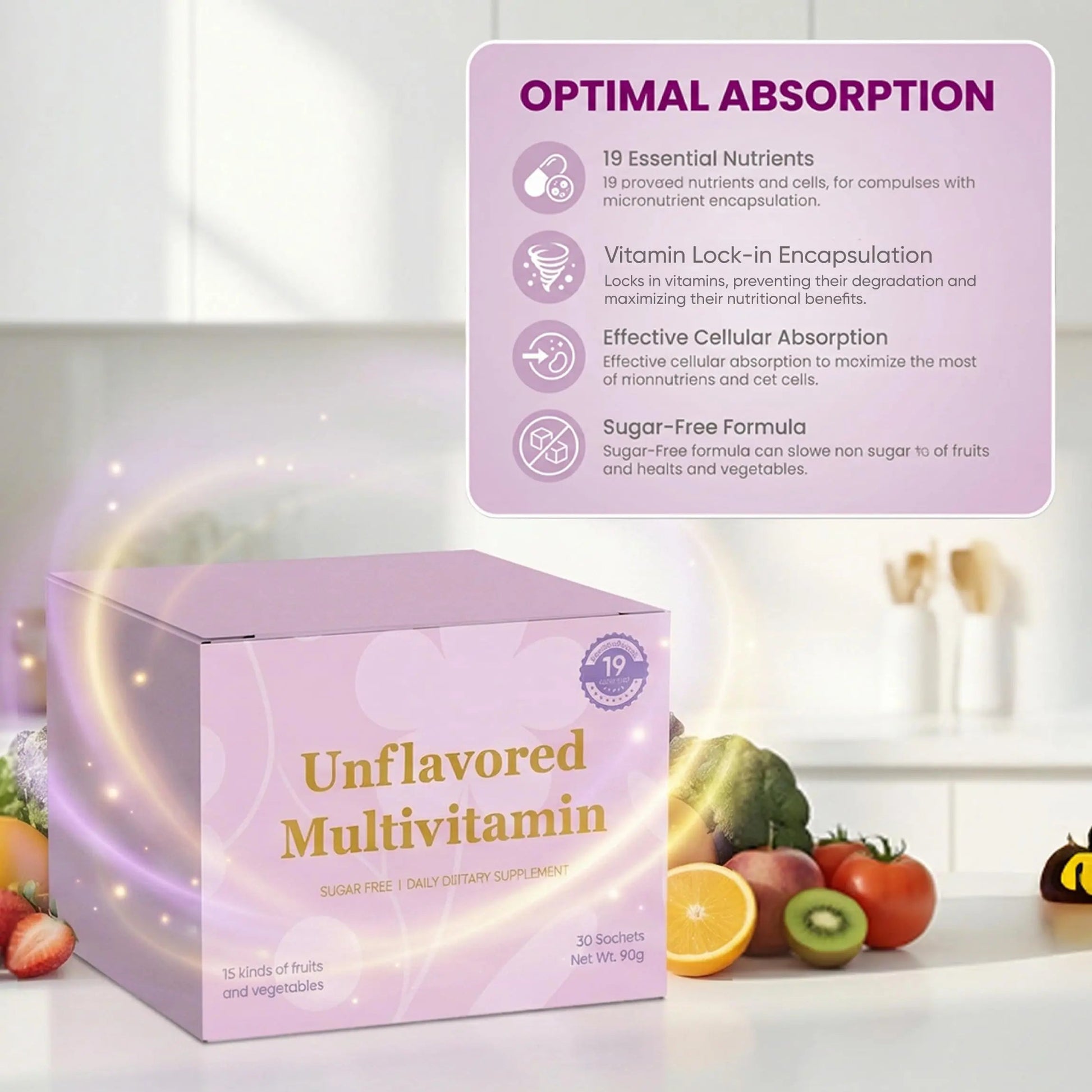 Unflavored Vitamin Powder, Multivitamin Powder Supplement with 19 Vitamins & Minerals + 15 Fruit & Veggie Blend, Supports Healthy Growth PRCYZO uk supplements