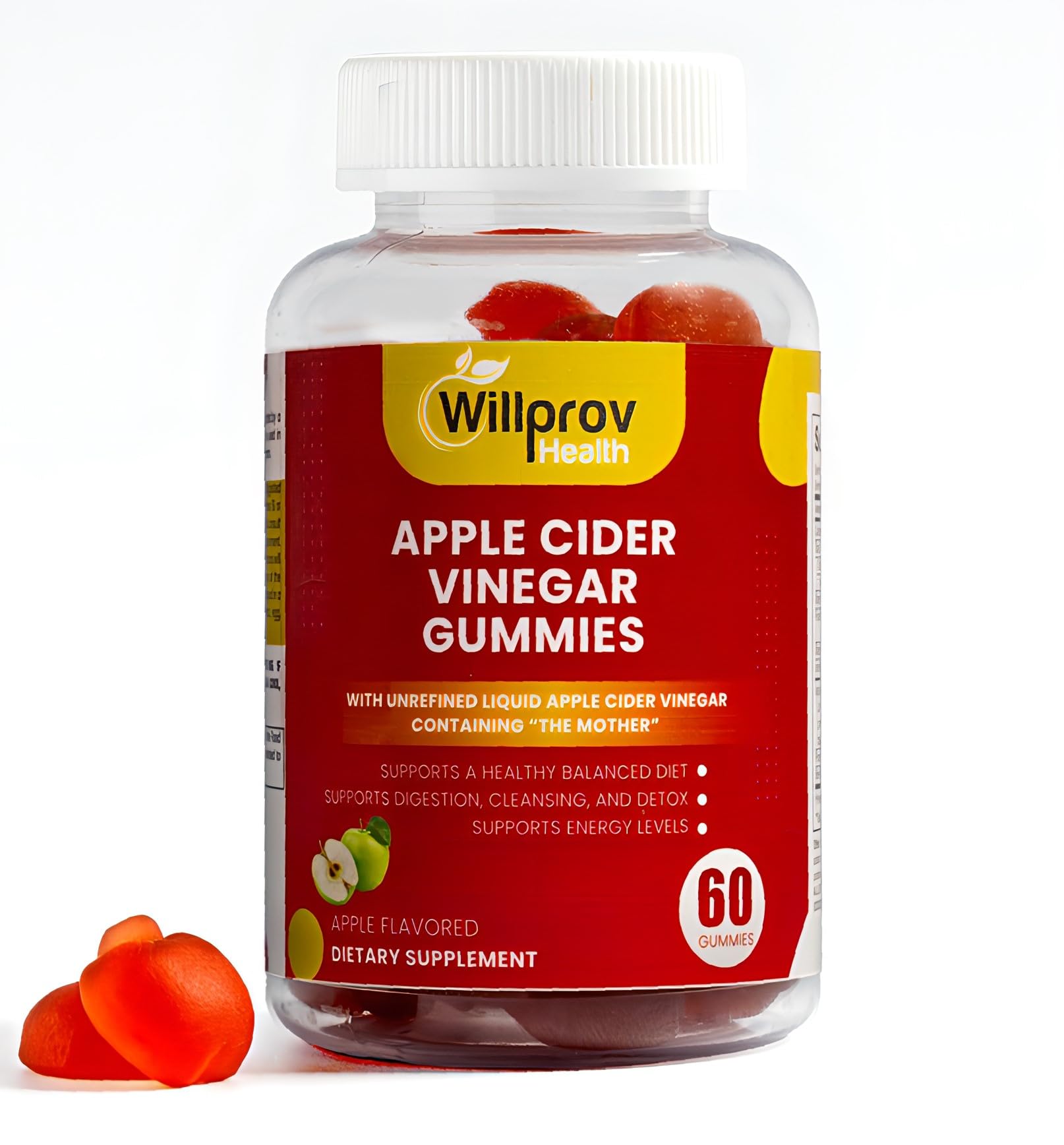 Willprov Health Apple Cider Vinegar Gummies - 1000mg ACV with Mother for Metabolism Willprov Health uk supplements