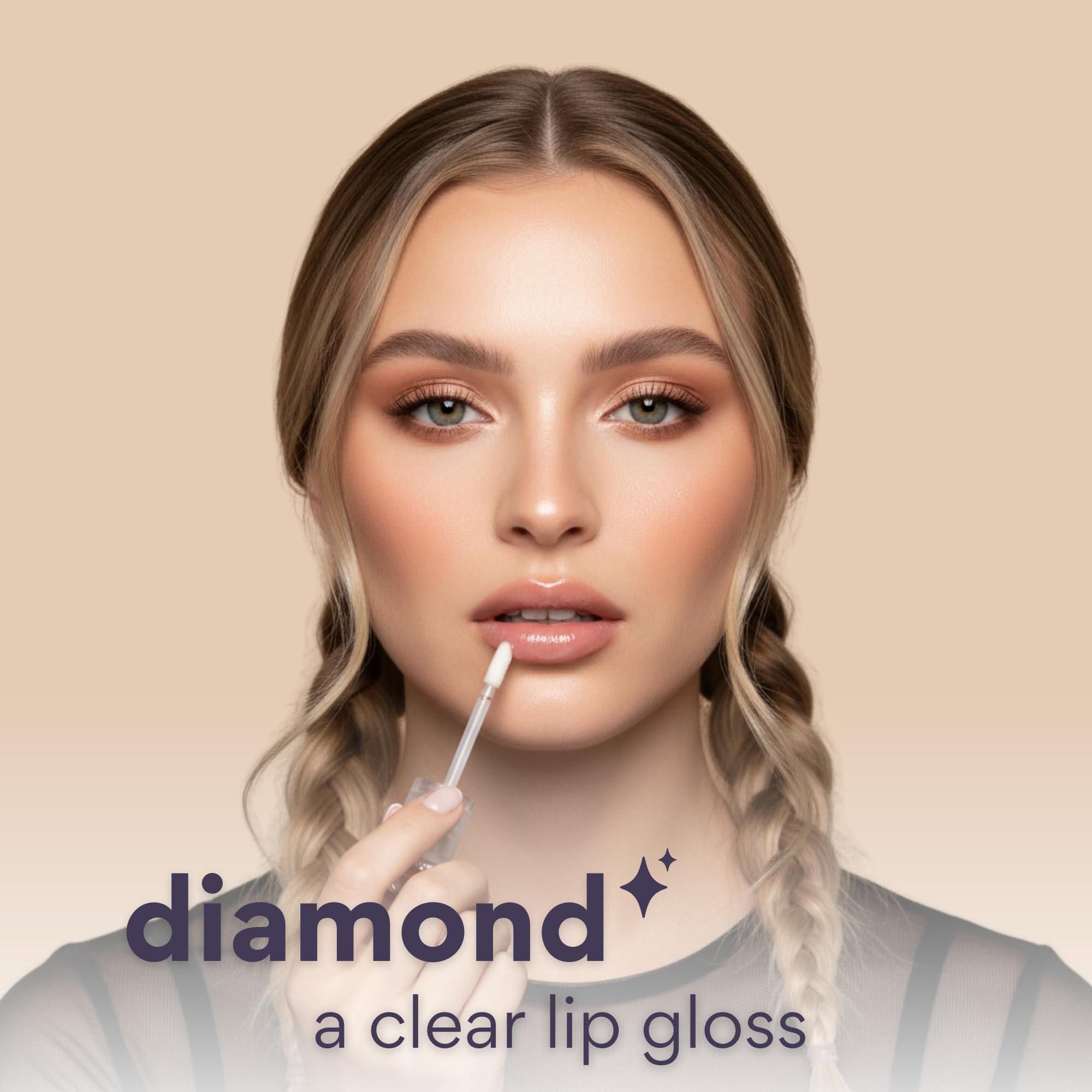 dearcloud Jelly Wave Lush Lip Oil – Clear Lip Gloss and Lip Gloss for Women - Korean skincare essential – Lip Oil for Women with Collagen - Diamond (0.13 oz) dearcloud uk supplements