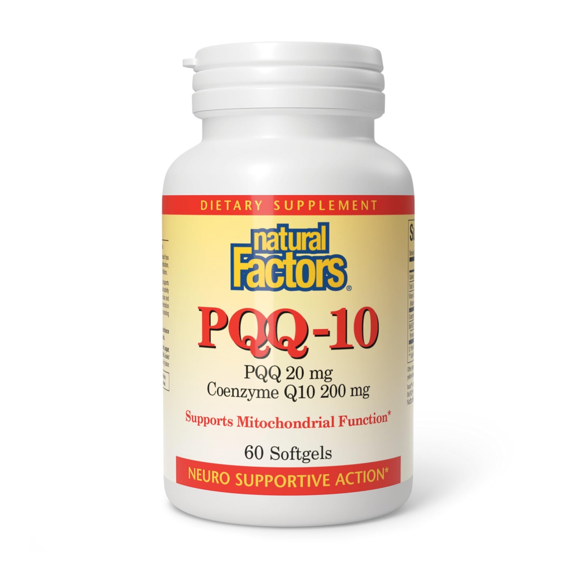 Natural Factors, PQQ-10, Supports Energy and Healthy Aging, Dietary Supplement, 60 softgels (60 servings) Natural Factors uk supplements