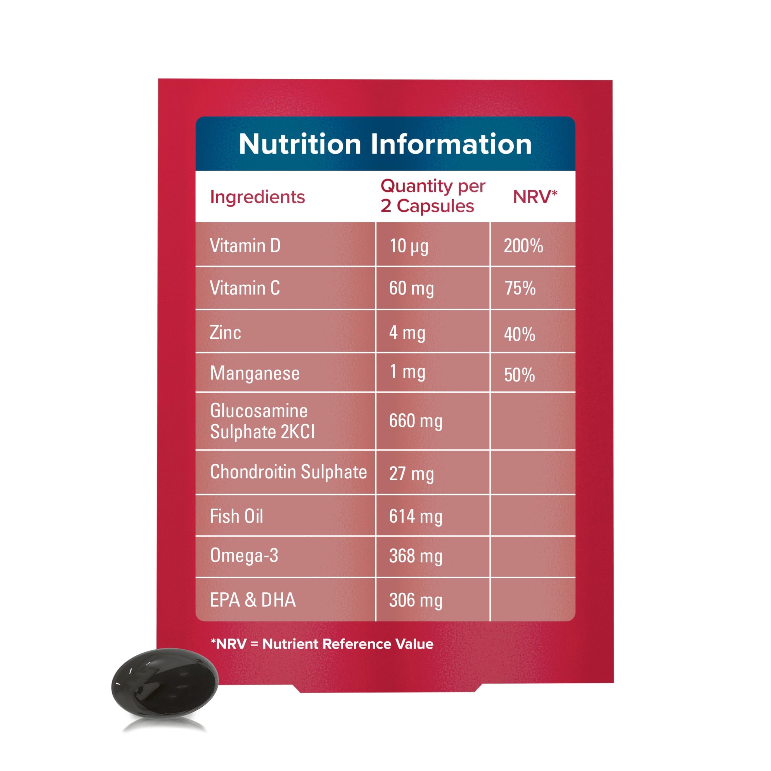 Seven Seas JointCare Active, With Glucosamine, Omega-3, Chondroitin, Vitamins C and D Seven Seas uk supplements