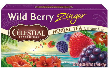 Celestial Seasonings Herbal Tea, Wild Berry Zinger, 20 Count (Pack of 6) Celestial Seasonings uk supplements