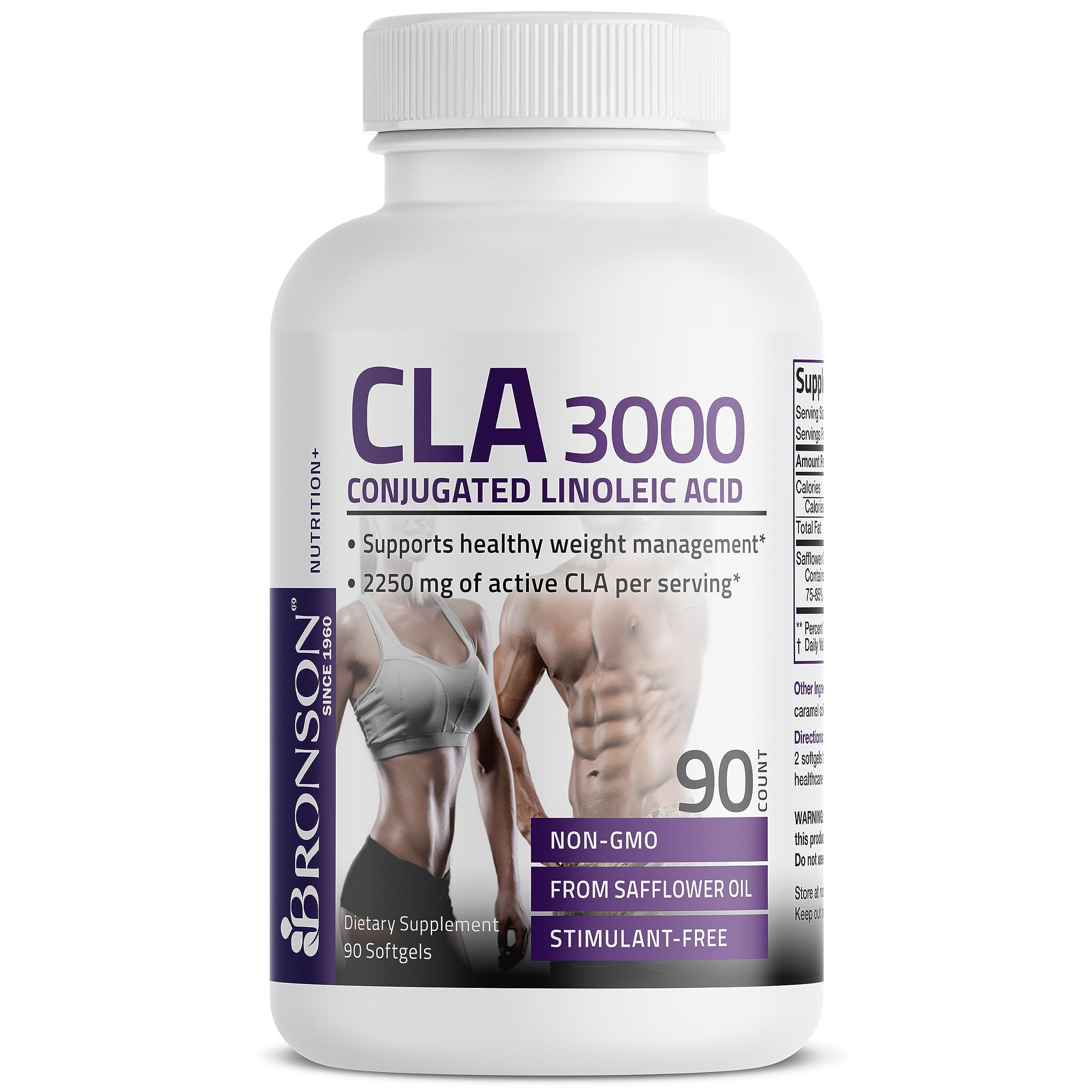 Bronson CLA 3000 Extra High Potency Supports Healthy Weight Managem Bronson uk supplements