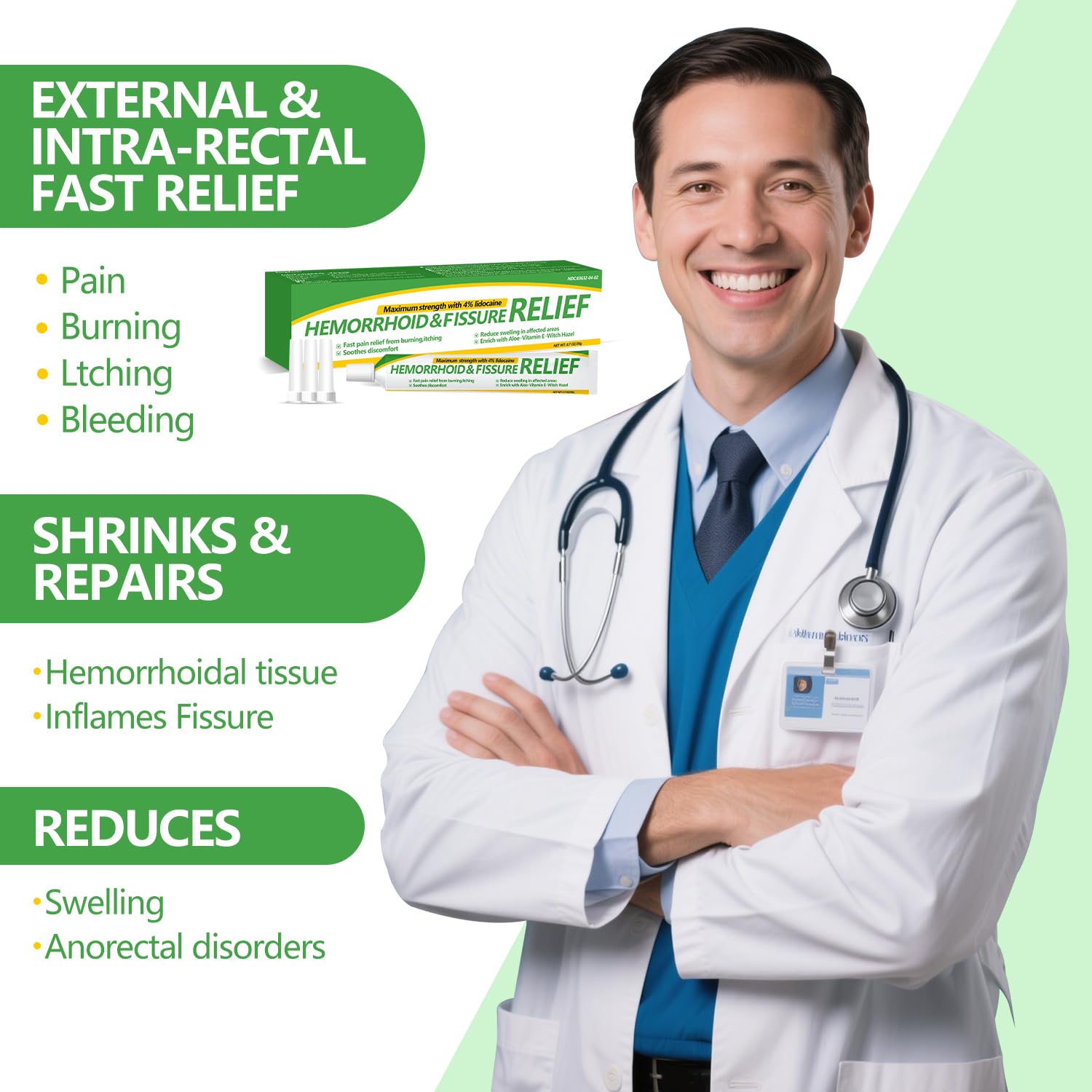 Dr.Goddyik Hemorrhoids and Fissure Relief Cream,Hemorrhoid Ointment for Hemorrhoid Treatment Fast Acting Relief of Pain, Swelling Dr.Goddyik uk supplements