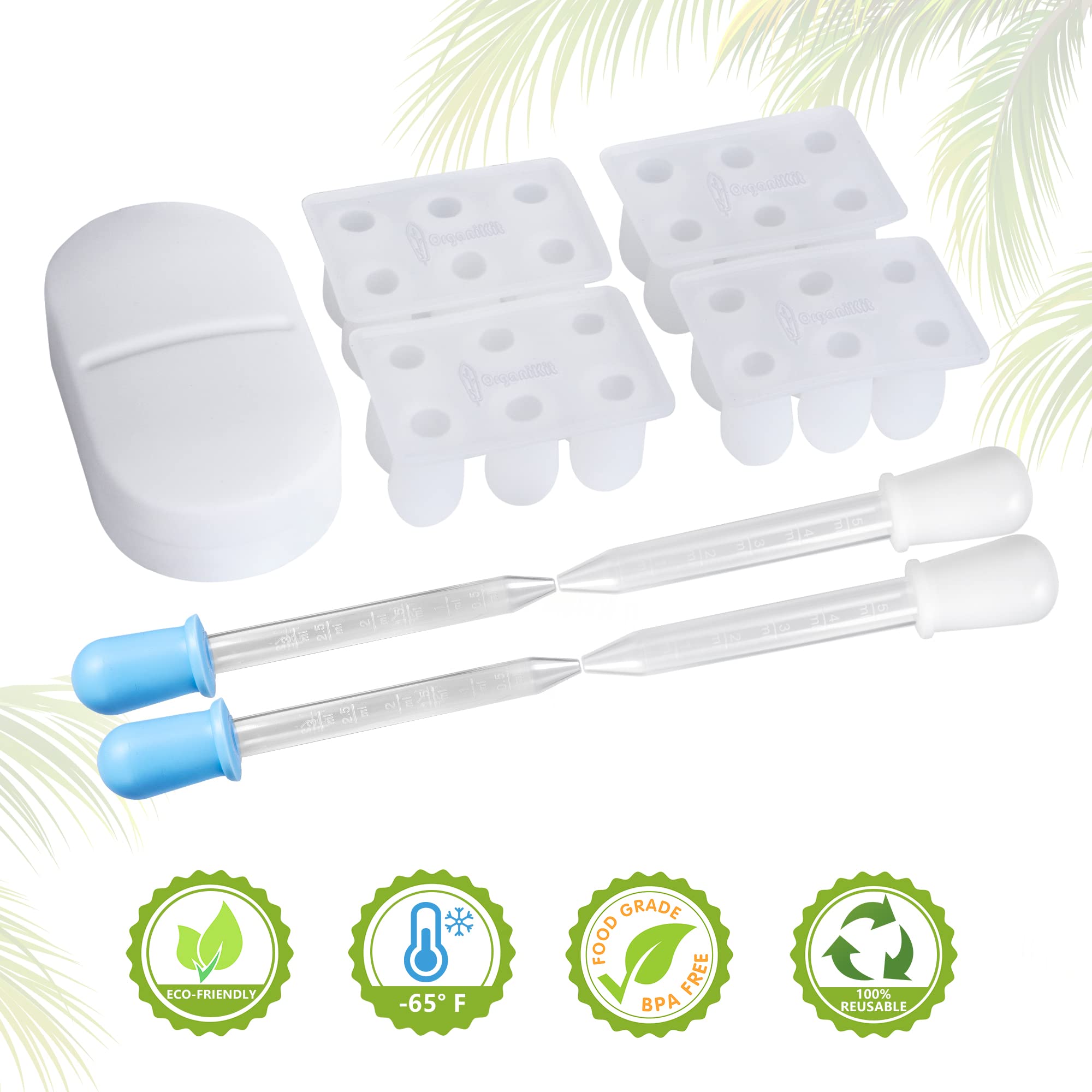 OrganiKit's Reusable Suppository Mold Kit - Eco-Friendly, 2ML, Silicone, Suppository Molds OrganiKit uk supplements