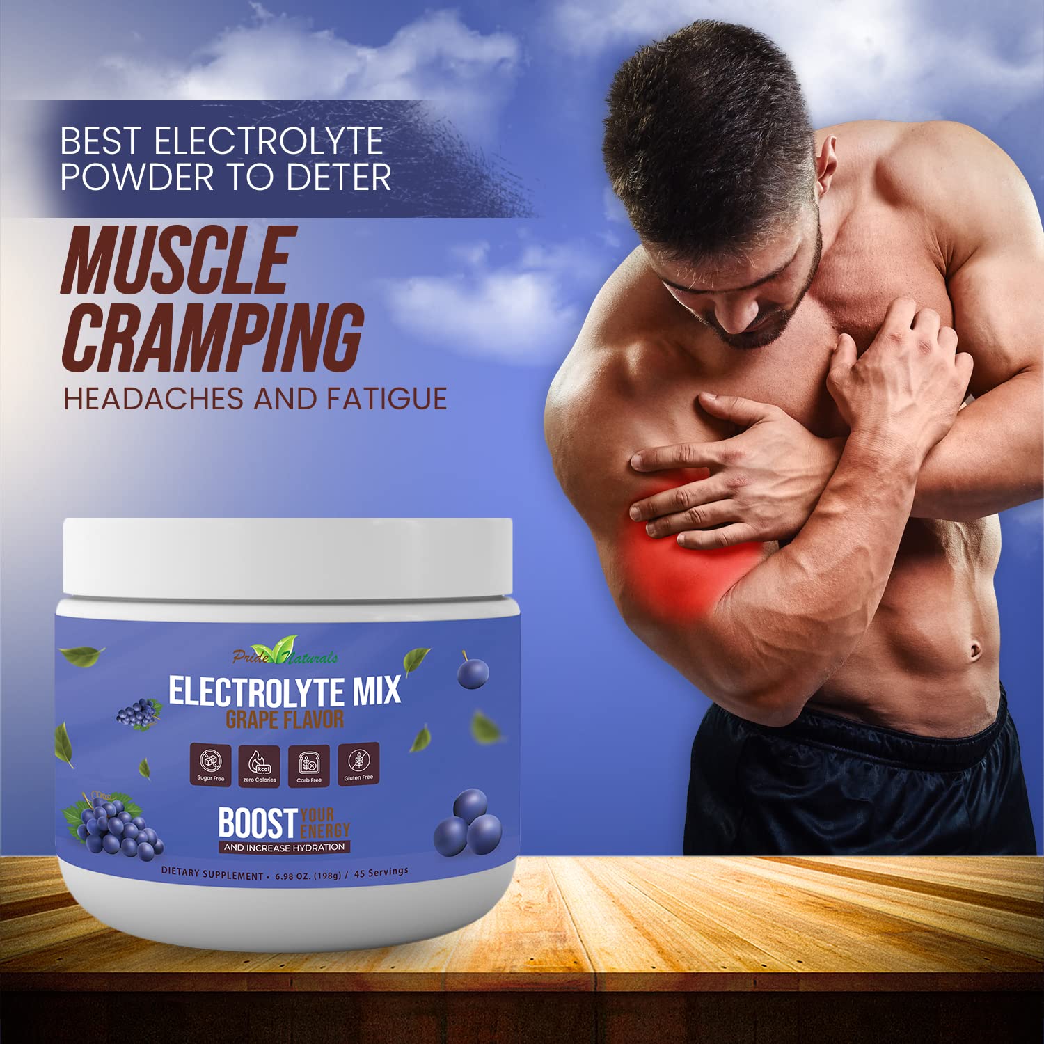 Electrolyte Powder - Refreshing Workout Recovery Electrolytes, Sugar Free, Gluten Free Pride Naturals, Inc uk supplements