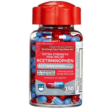 Rite Aid Extra Strength 500mg Acetaminophen Rapid Release Gelcaps - 150 Count | Joint, Muscle, Arthritis, Back Pain Relief Rite Aid uk supplements