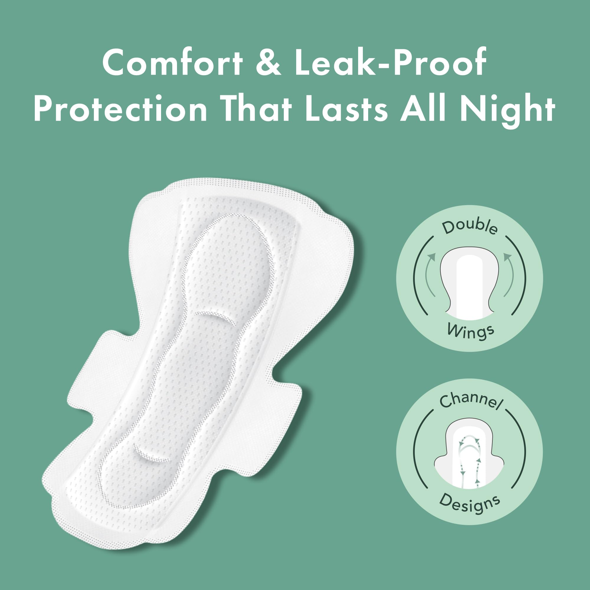 Rael Pads for Women, Organic Cotton Cover - Period Pads with Wings, Sanitary Napkins, Heavy Rael uk supplements
