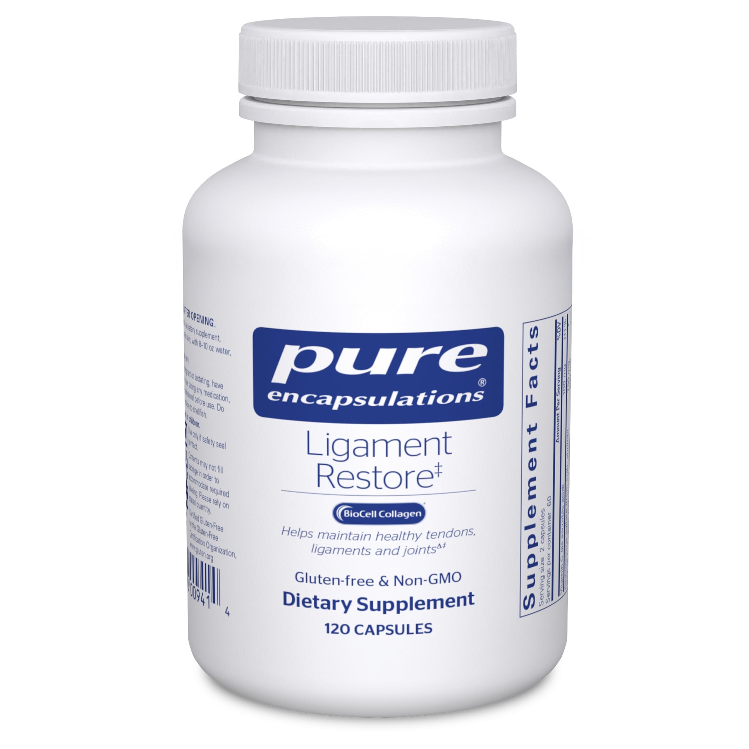 Pure Encapsulations - Ligament Restore - Dietary Supplement Helps Maintain Healthy Tendons, Ligaments and Joints - 120 Capsules Pure Encapsulations uk supplements