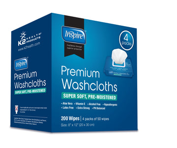 Inspire Adult Wet Wipes, Adult Wash Cloths, Adult Wipes for Incontinence Inspire uk supplements