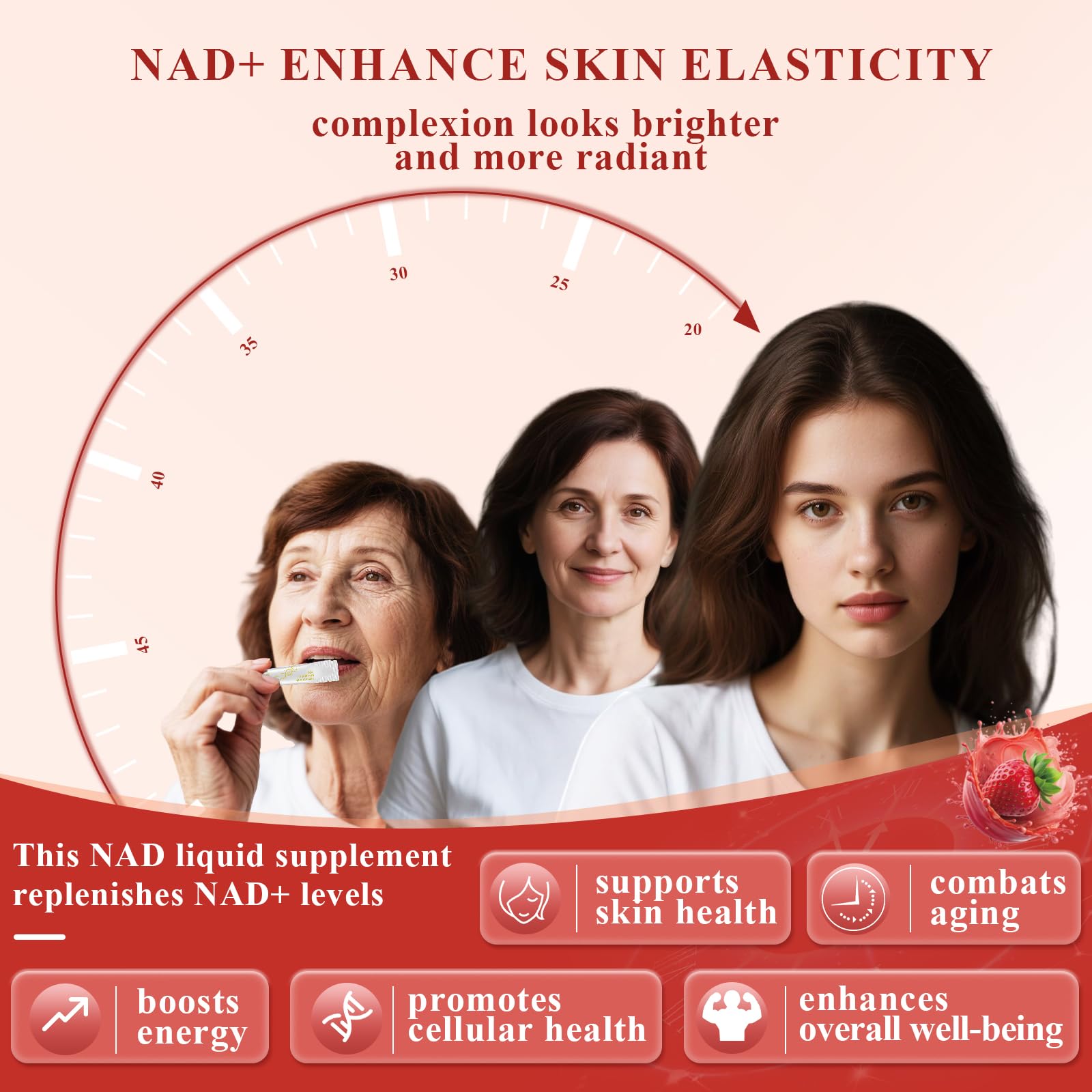 Healliance NAD+ Liquid Supplement 1000mg - Features Nicotinamide Riboside Resveratrol with PQQ for Targeted Healthy Aging and Cellular Energy Support, 30 Packets for Women and Men Healliance uk supplements