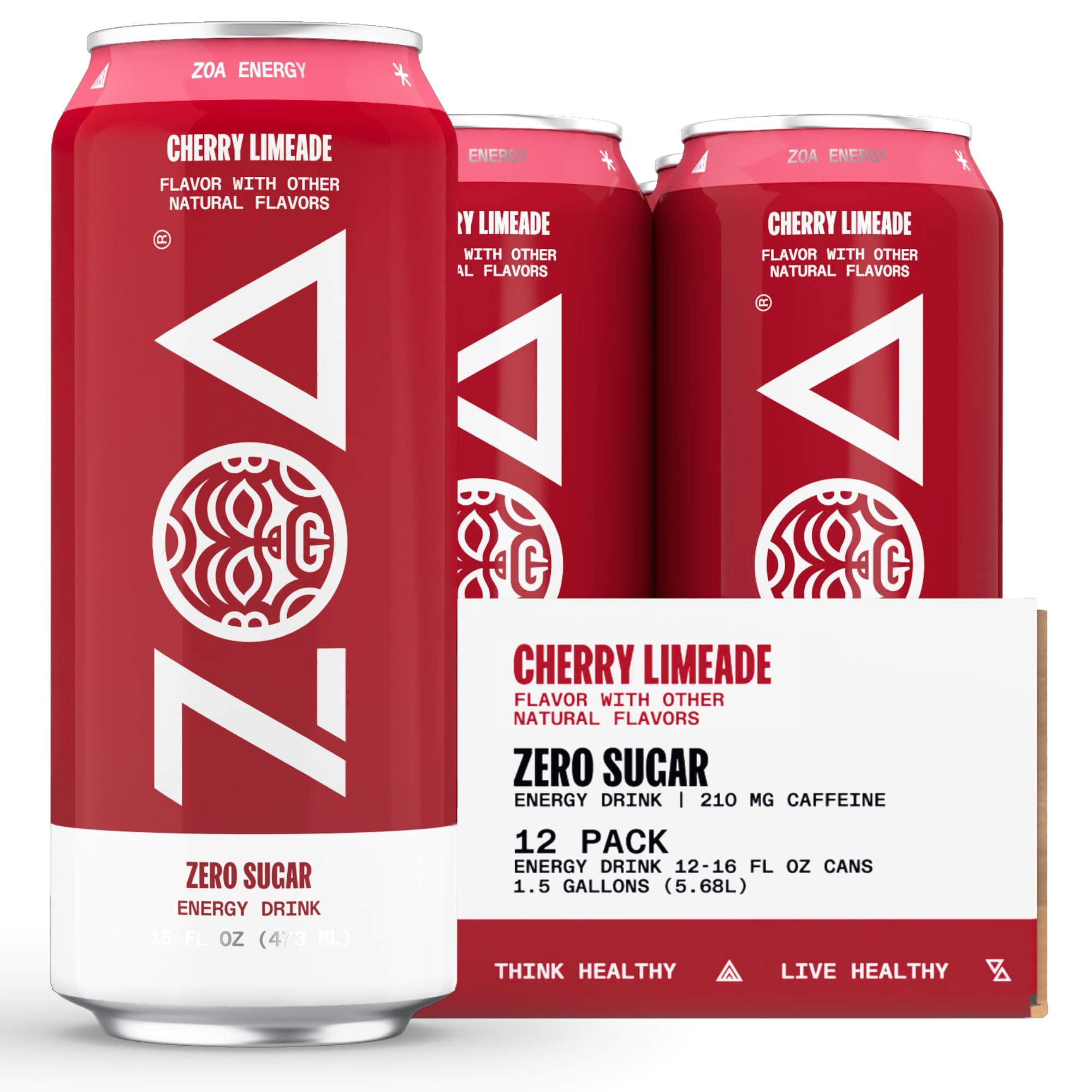 ZOA Energy Drink & Pre-Workout Powder Bundle, Cherry Limeade ZOA uk supplements