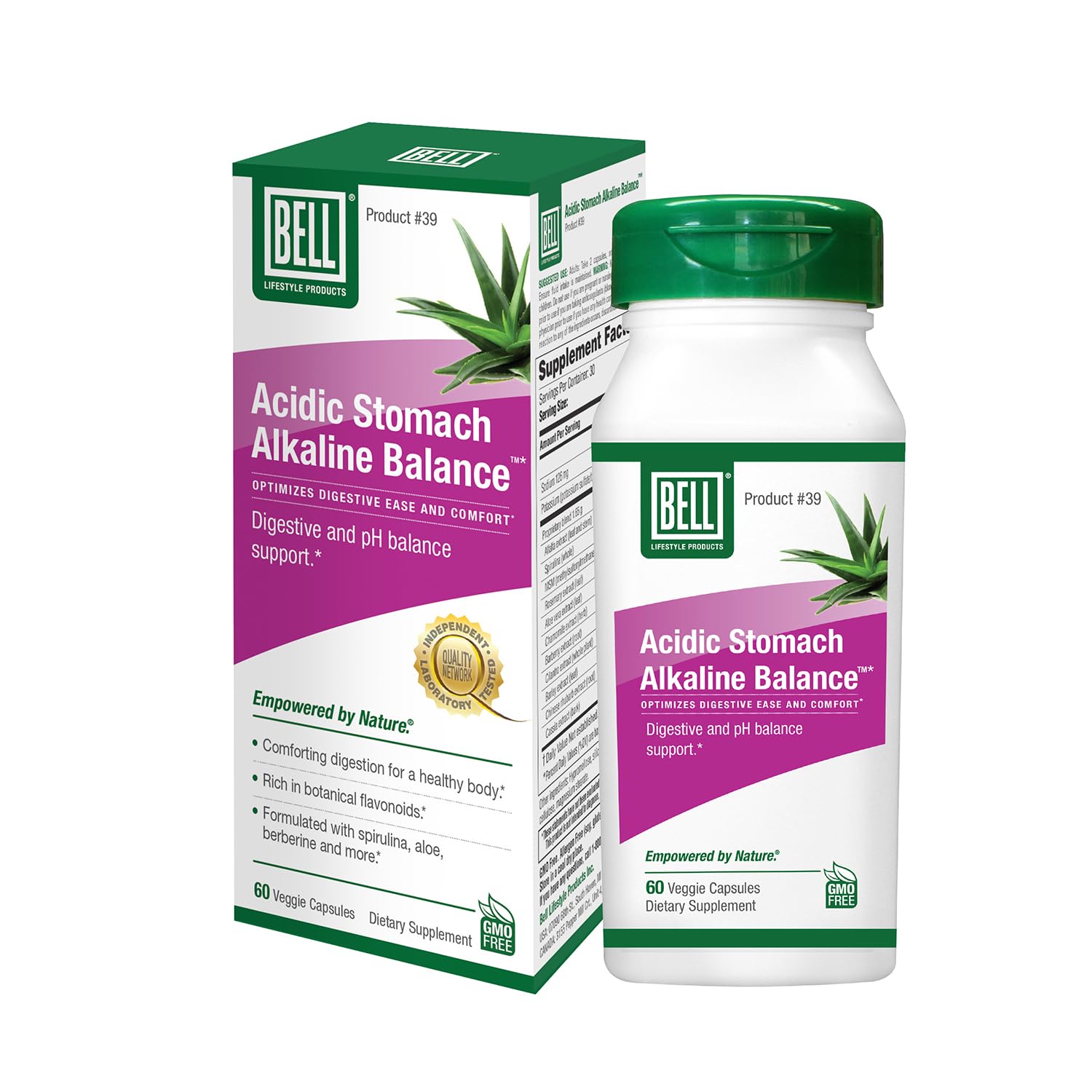 Bell Acidic Stomach Alkaline Balance Lifestyle Products | Helps Maintain Healthy pH Levels | 60 Capsules Bell uk supplements