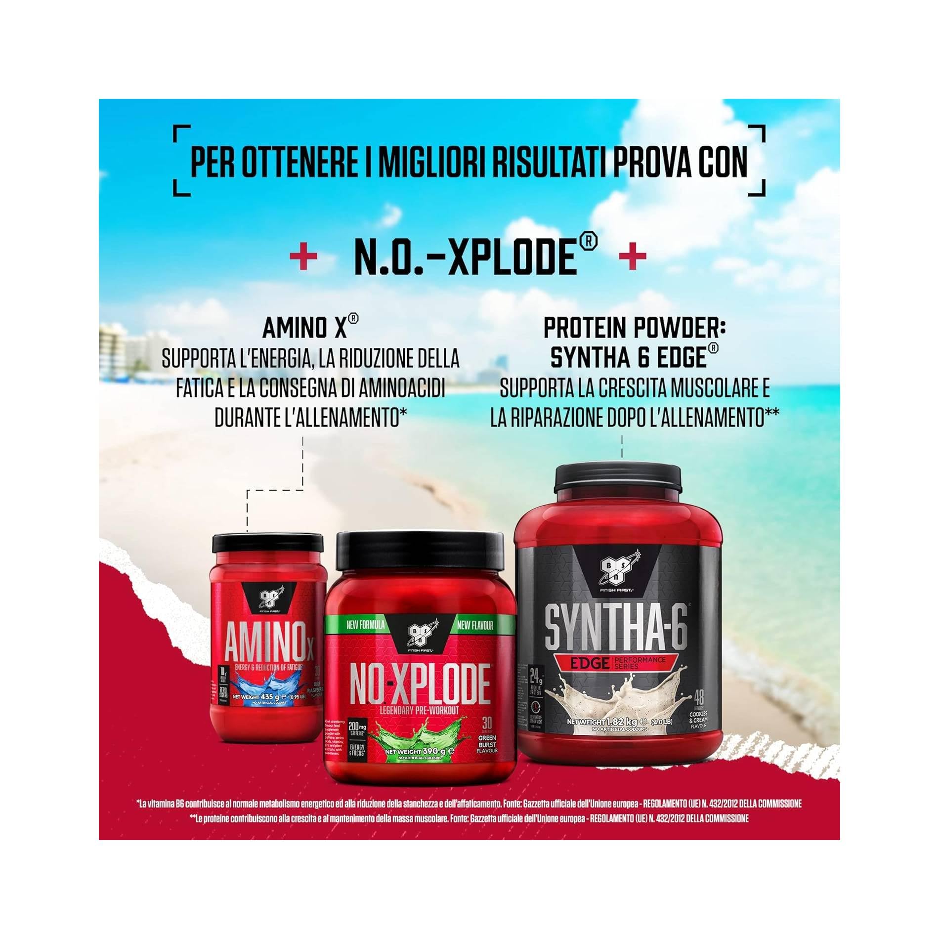 BSN Nutrition N.O.-Xplode Pre Workout Powder Food Supplement, Energy and Focus BSN uk supplements