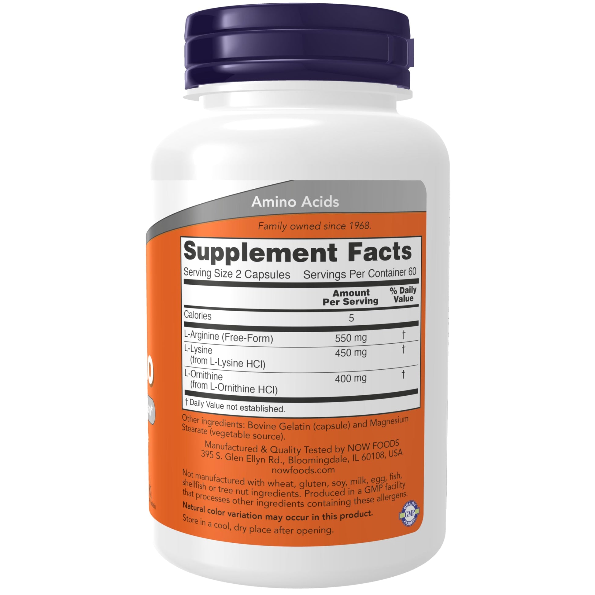 NOW Foods Supplements, Tri-Amino with L-Arginine, L-Ornithine, L-Lysine, Supports Protein Metabolism*, 120 Capsules NOW Foods uk supplements