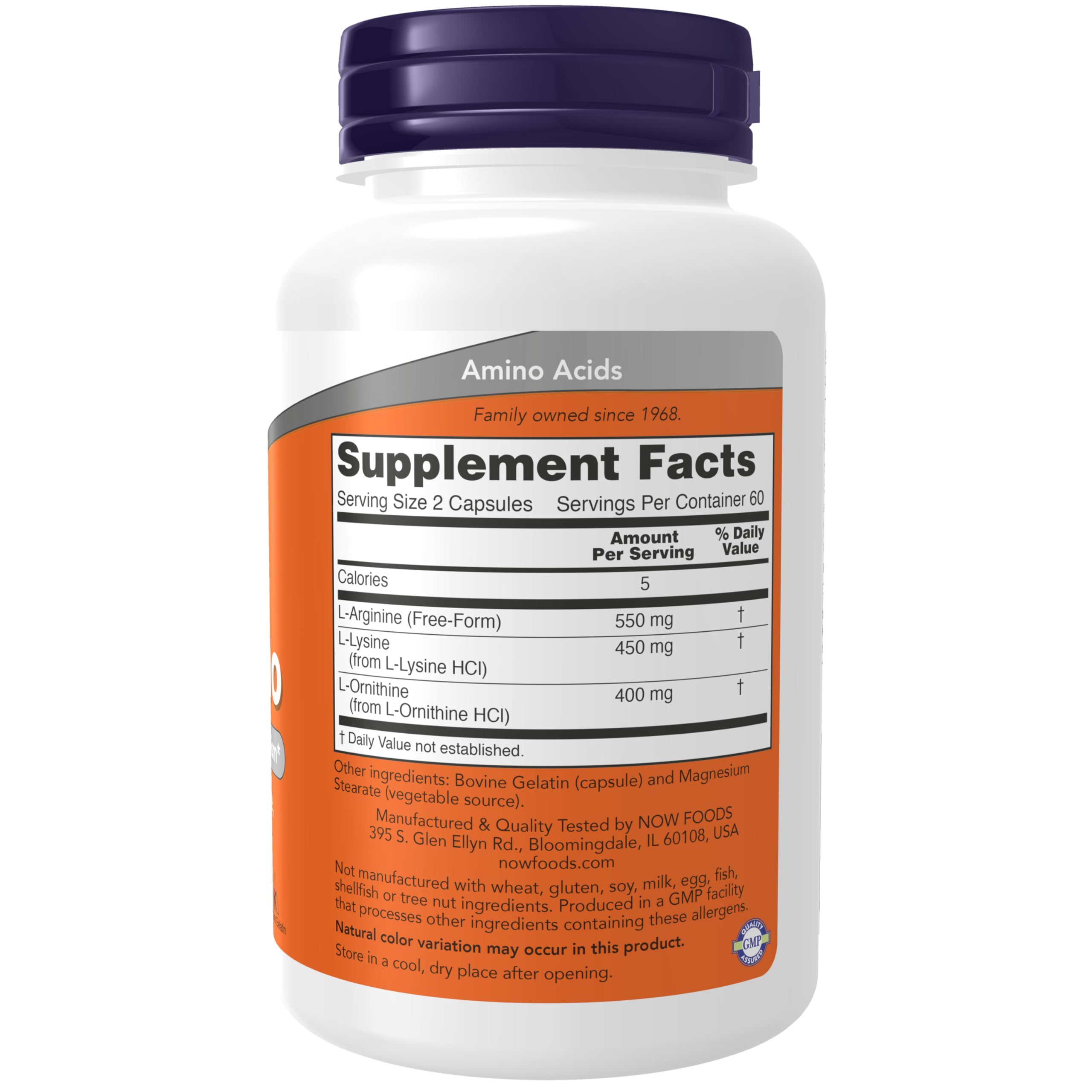 NOW Foods Supplements, Tri-Amino with L-Arginine, L-Ornithine, L-Lysine, Supports Protein Metabolism*, 120 Capsules NOW Foods uk supplements