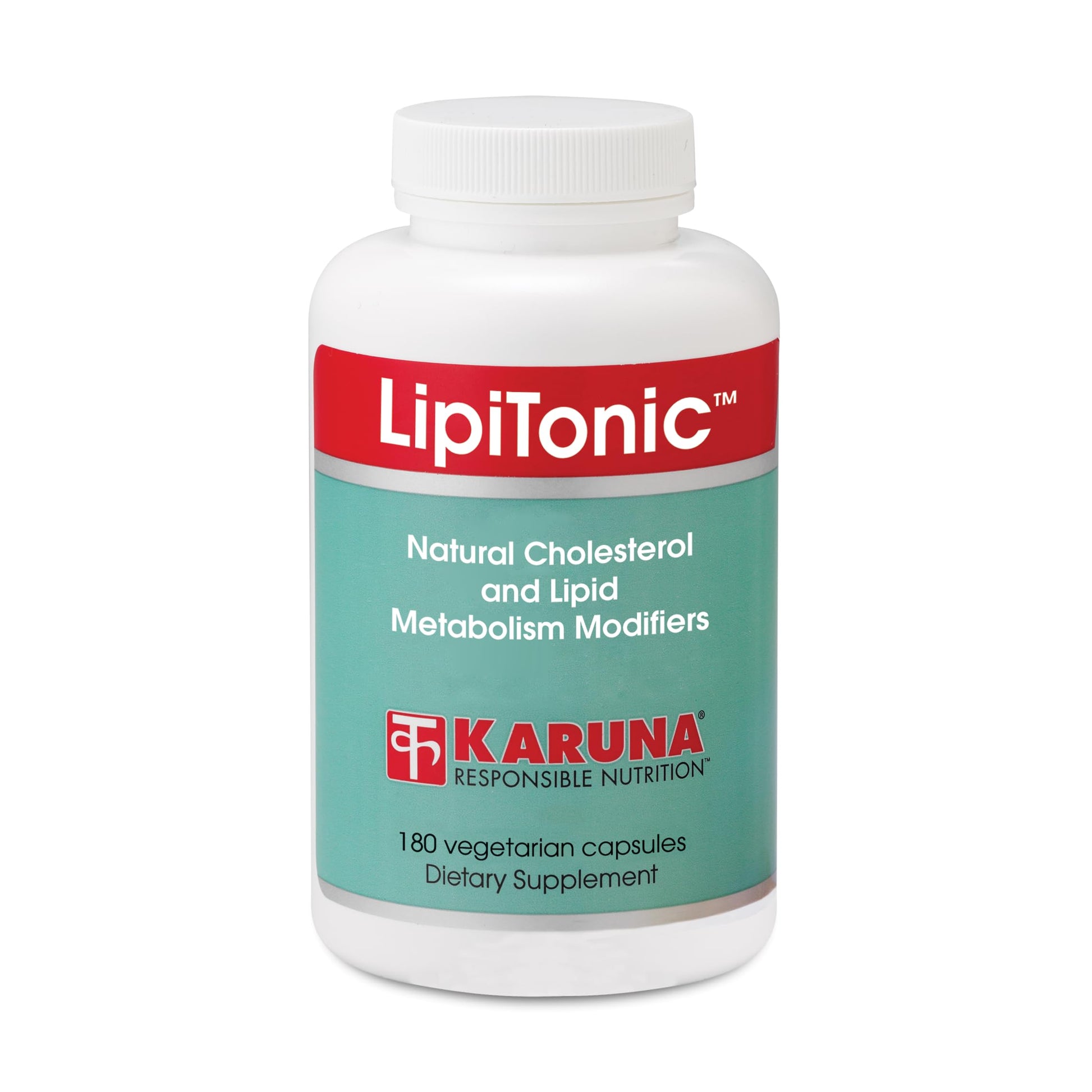Karuna Lipitonic - 180 Vegetarian Capsules - Blend of Vitamins, Minerals, and botanicals Supporting Healthy Cholesterol Levels Already in the Normal Range and Promote Healthy lipid Metabolism Karuna uk supplements