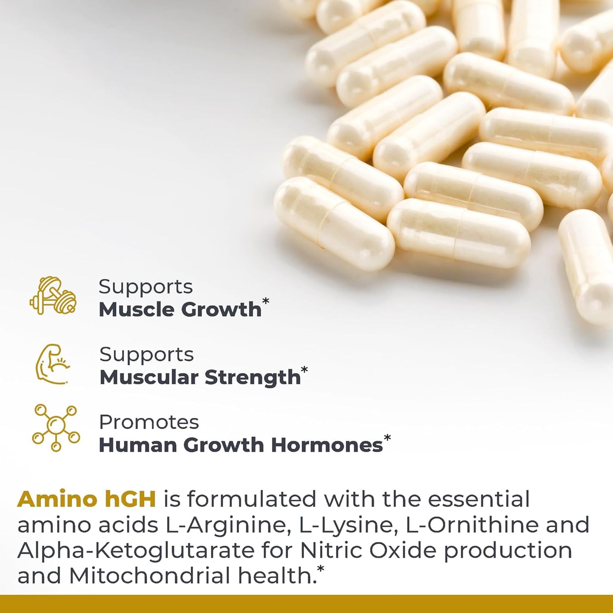 Premier Research Labs Amino HGH - HGH Supplements for Men, HGH Supplements for Women, Amino Acids, L-Arginine, L-Lysine, HGH Enhancer, Support Human Growth Hormone and Muscle Growth - 105 Capsules Premier Research Labs uk supplements
