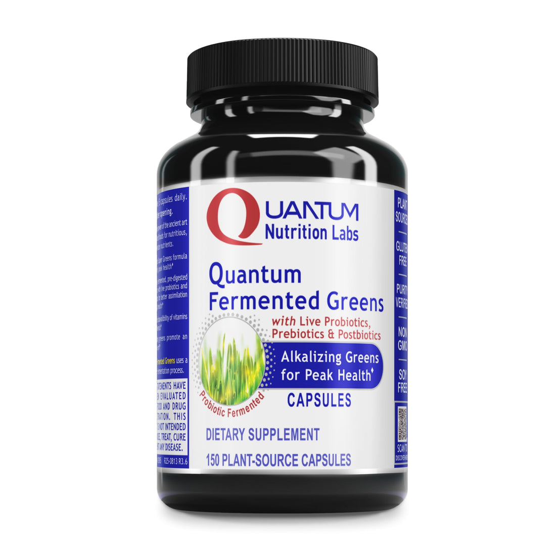 Quantum Nutrition Labs Quantum Fermented Greens- Super Greens Supplement, Superfood Blend, Organic Vitamins with Probiotic - Daily Greens with Spinach, Chlorella Quantum Nutrition uk supplements