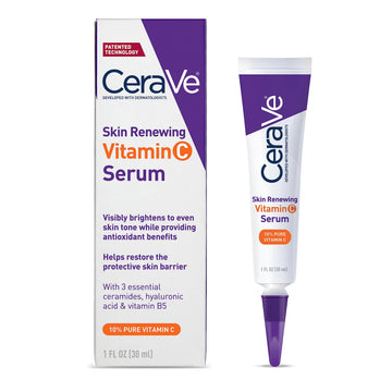 CeraVe Vitamin C Serum with Hyaluronic Acid | Skin Brightening Serum for Face CeraVe uk supplements