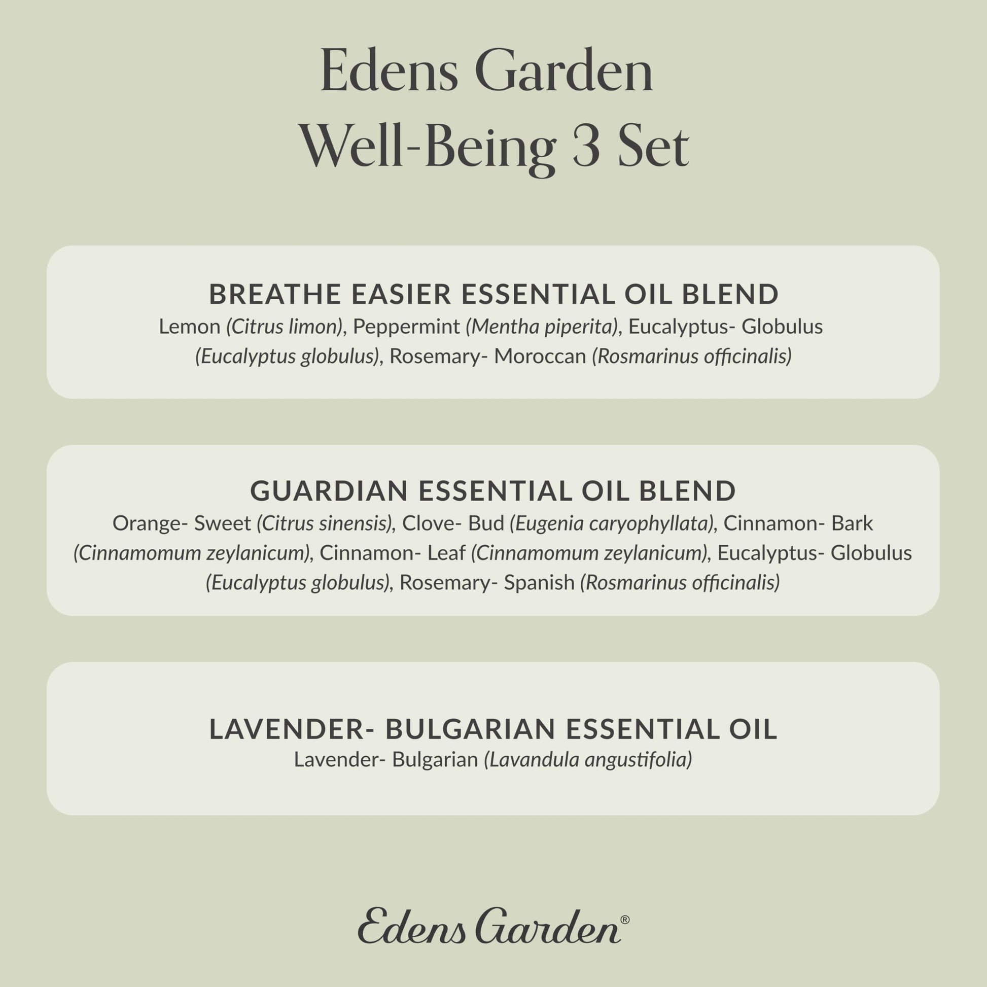 Edens Garden Essential Oil Well-Being Set, 3 Pure Essential Oils for Diffusers for Home Edens Garden uk supplements