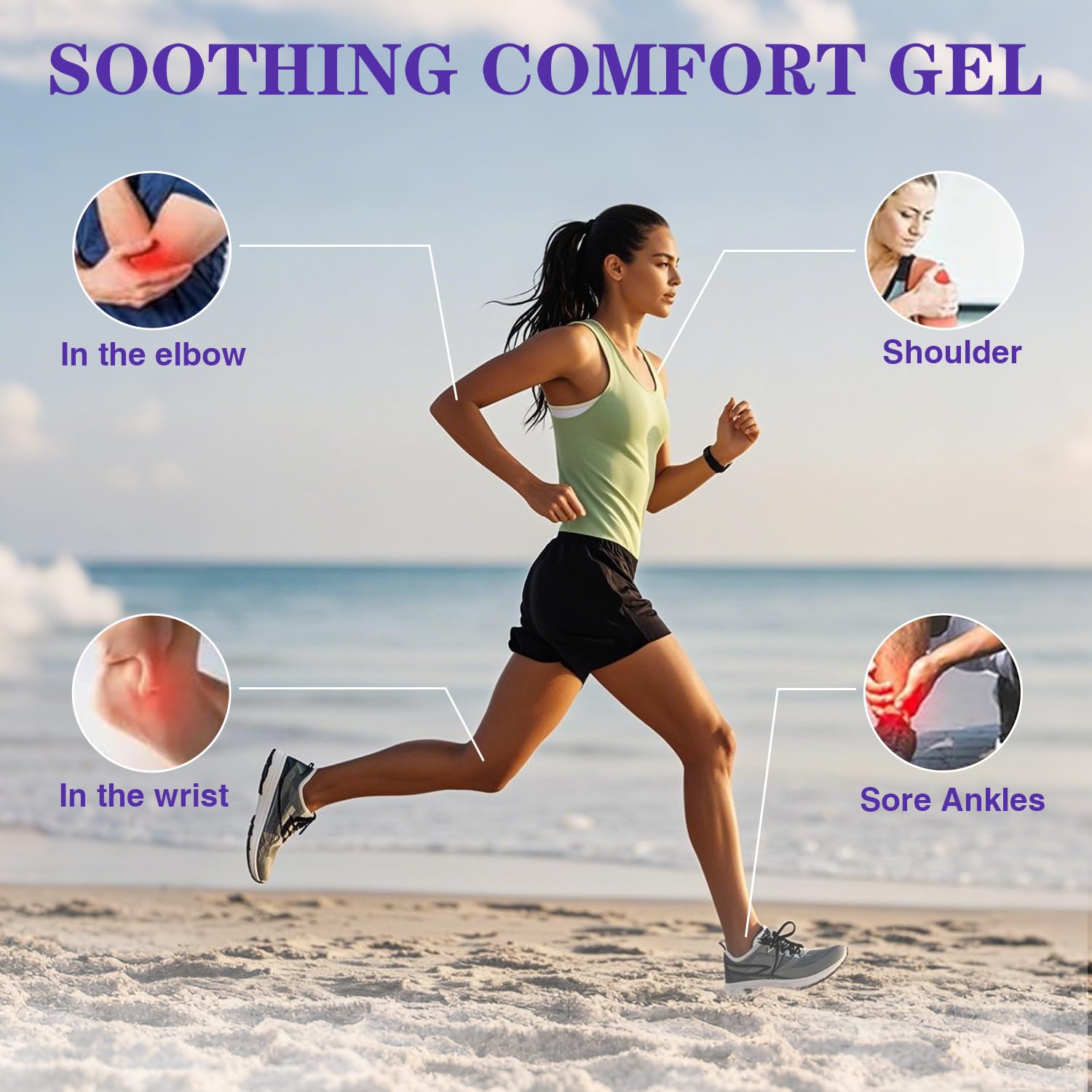 Kresin Joint Comfort Gel, Kresin Joint Comfort Purple Gel, for Neck, Back, Knees, Lumbar, and Feet, Absorb Quickly, 1PC, Purple RATYMON uk supplements