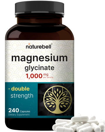 NatureBell Magnesium Glycinate Supplement 1,000mg | 500mg Per Capsule, 240 Pills NatureBell uk supplements